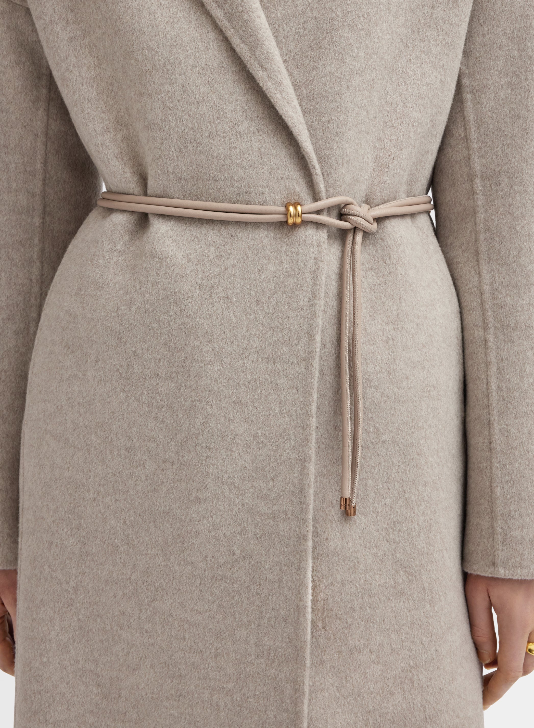 BLEND DOUBLE FACE COAT TAUPE