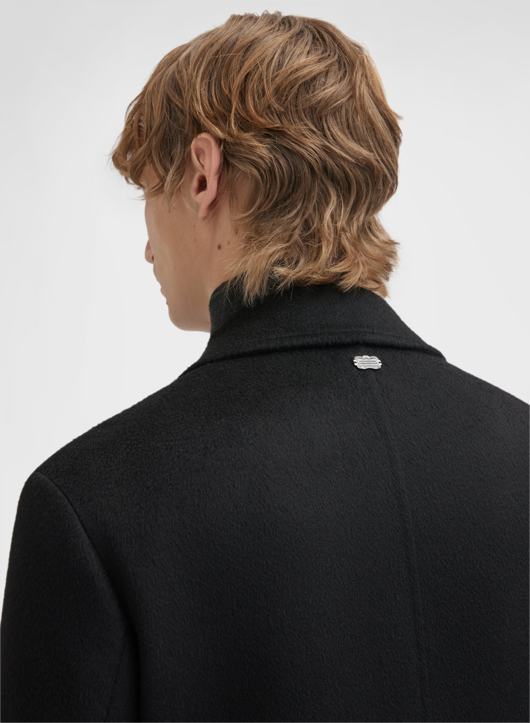 CASHMERE DOUBLE FACE COAT BLACK