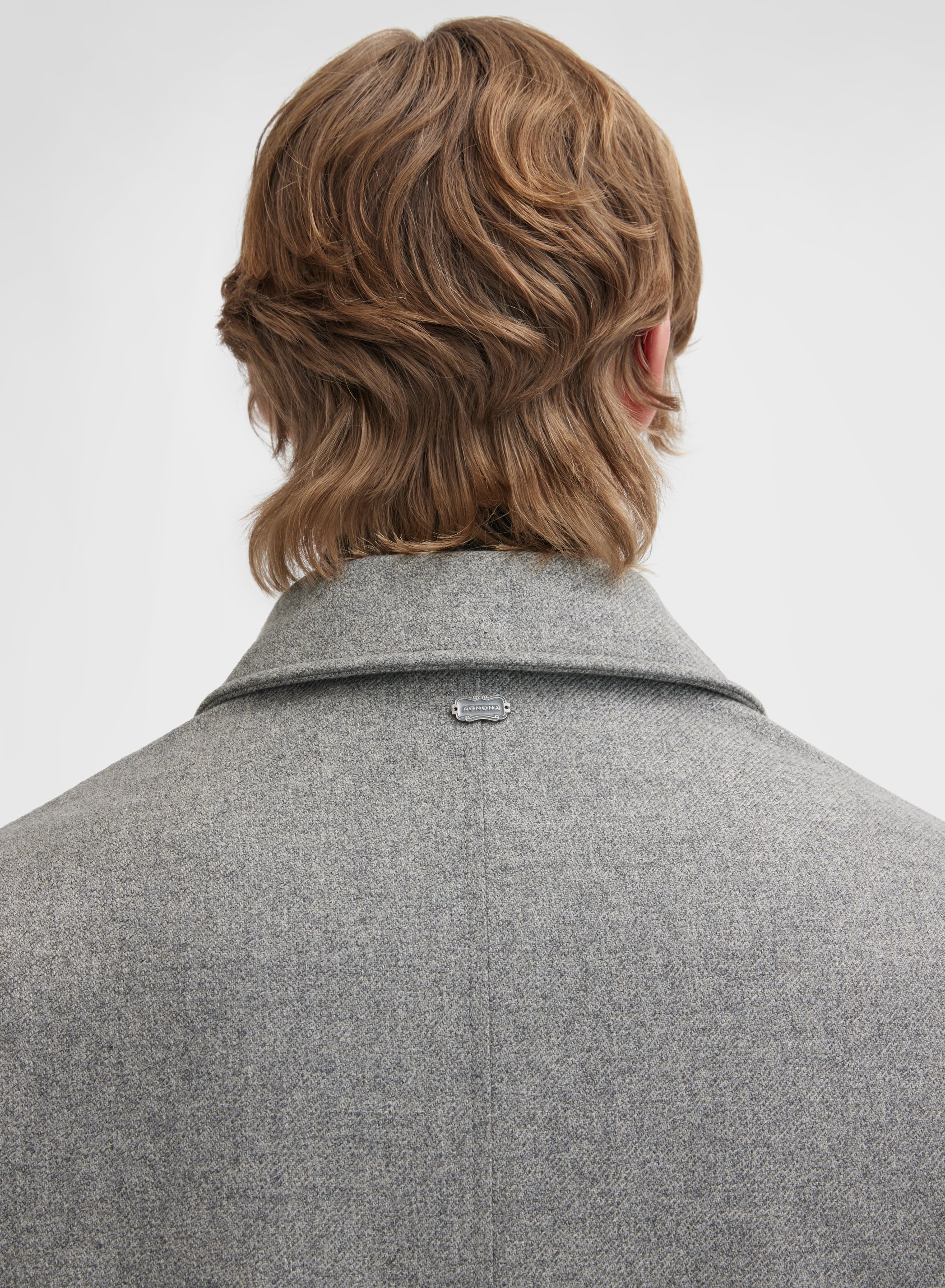TEXTURED CASHMERE STORMLIGHT COAT FLANNEL