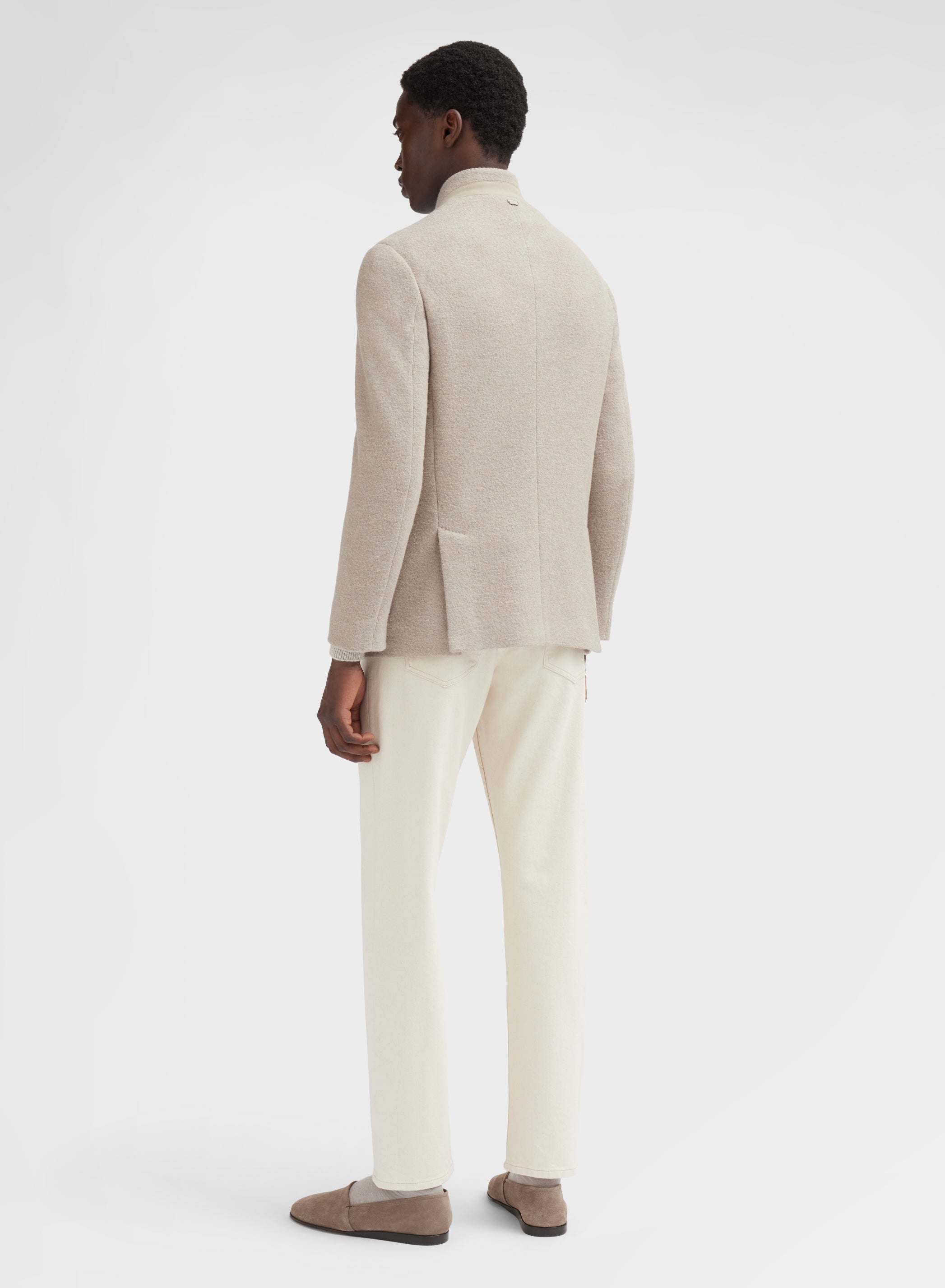 PRESSED SPAZZOLINO JACKET SESAMO