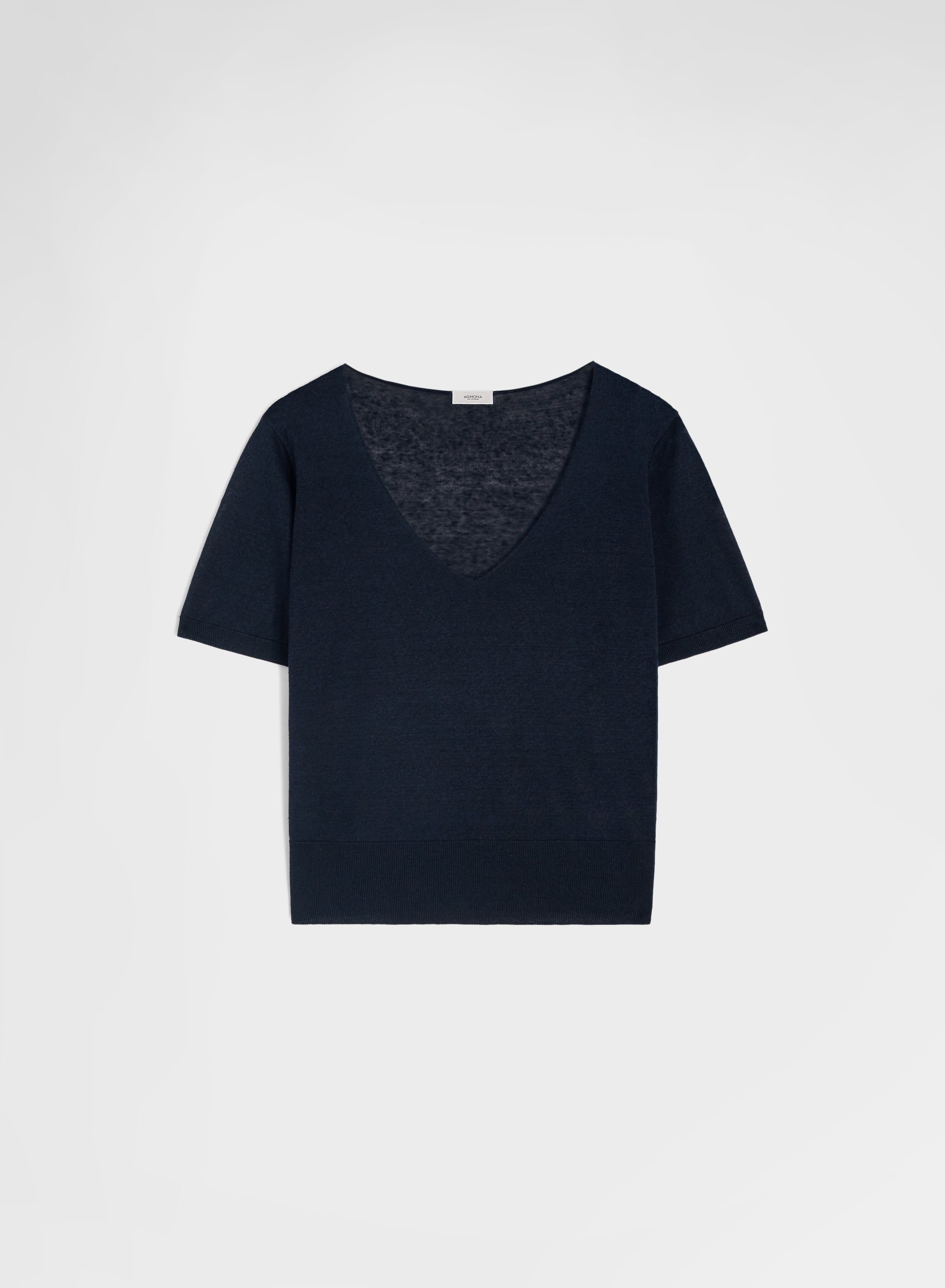 SHORT SLEEVE V-NECK NAVY