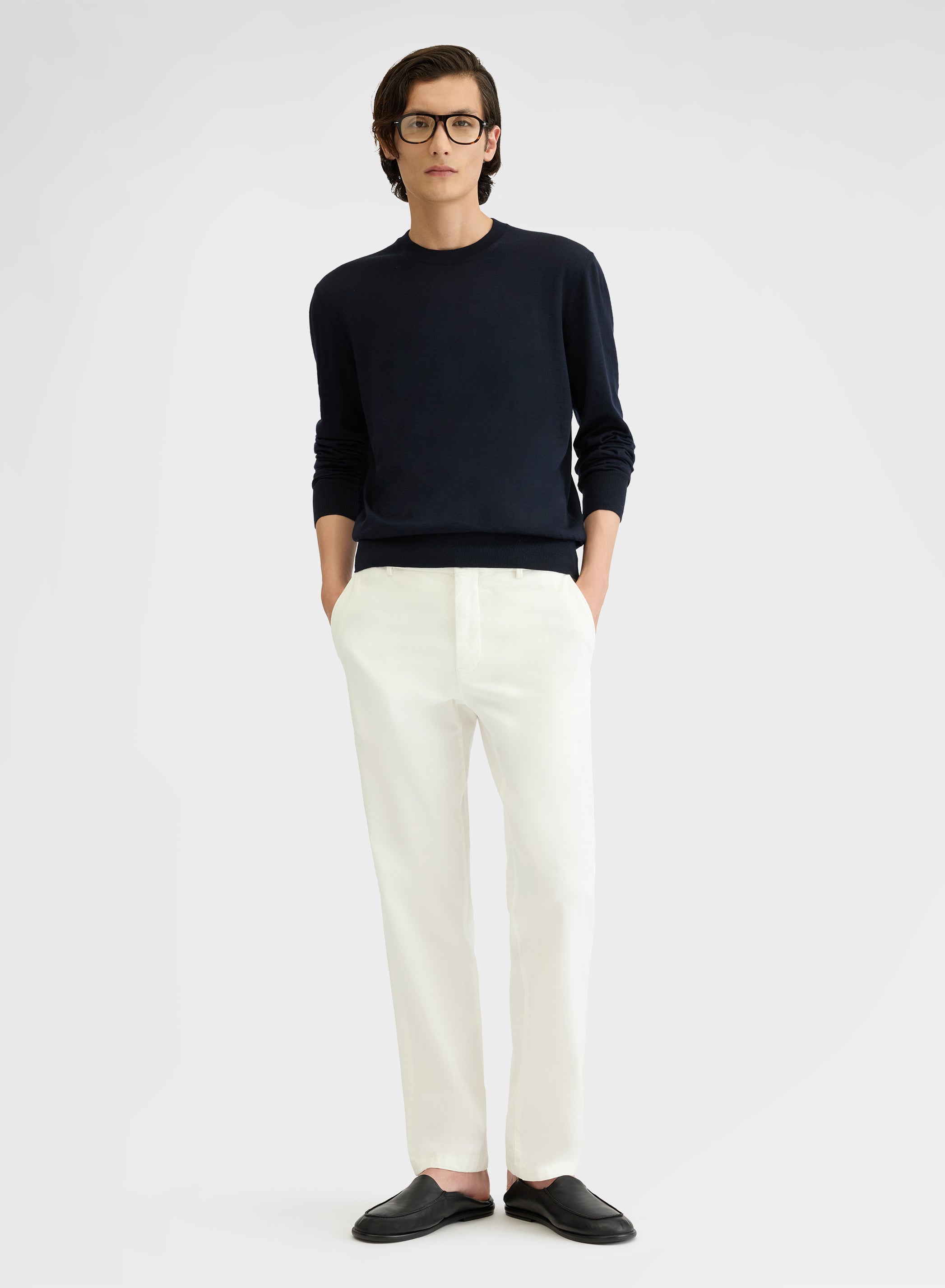 LONG SLEEVE CREWNECK WISH NAVY