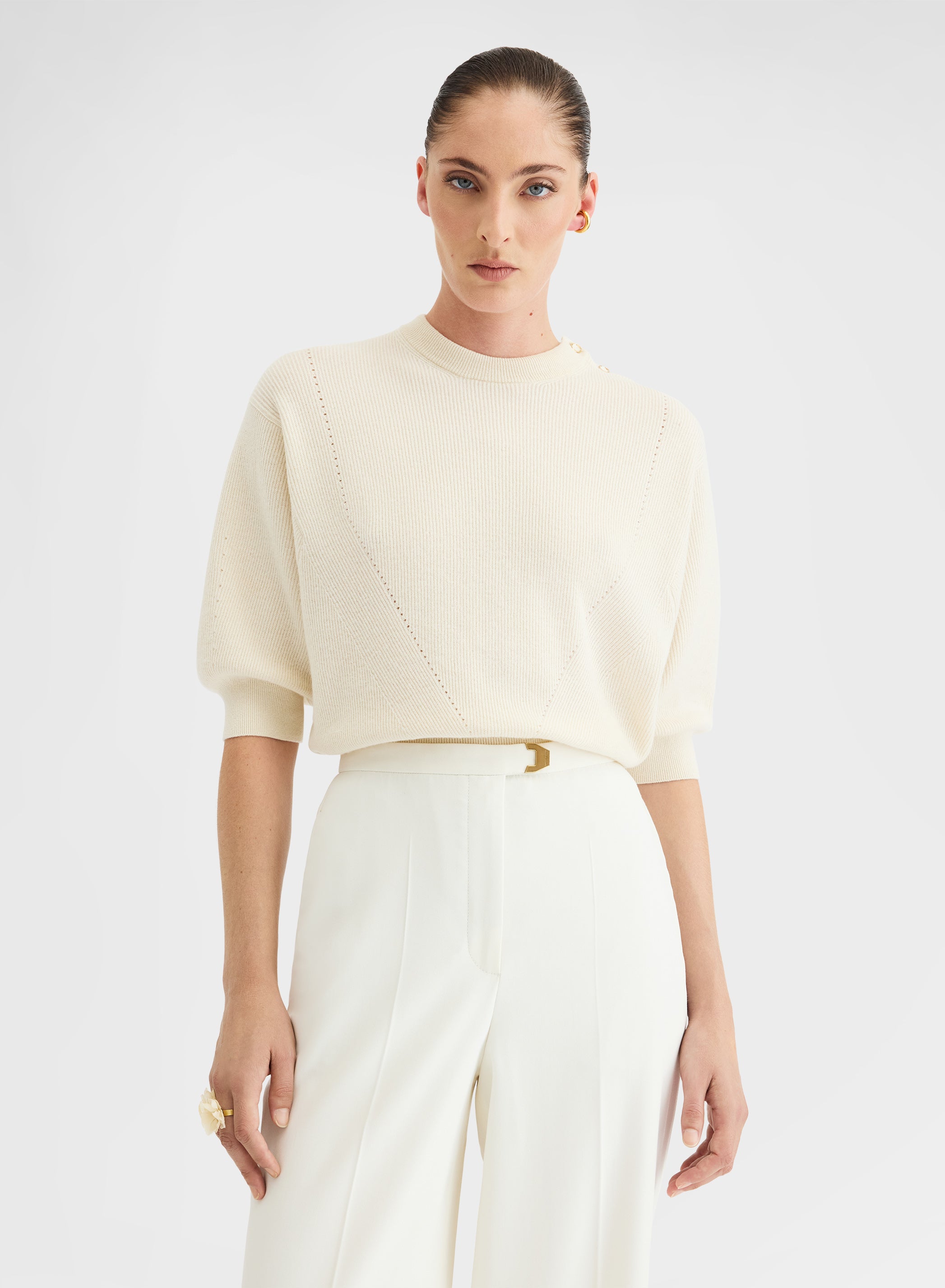 SHORT SLEEVE CREWNECK ODISSEY BUTTER