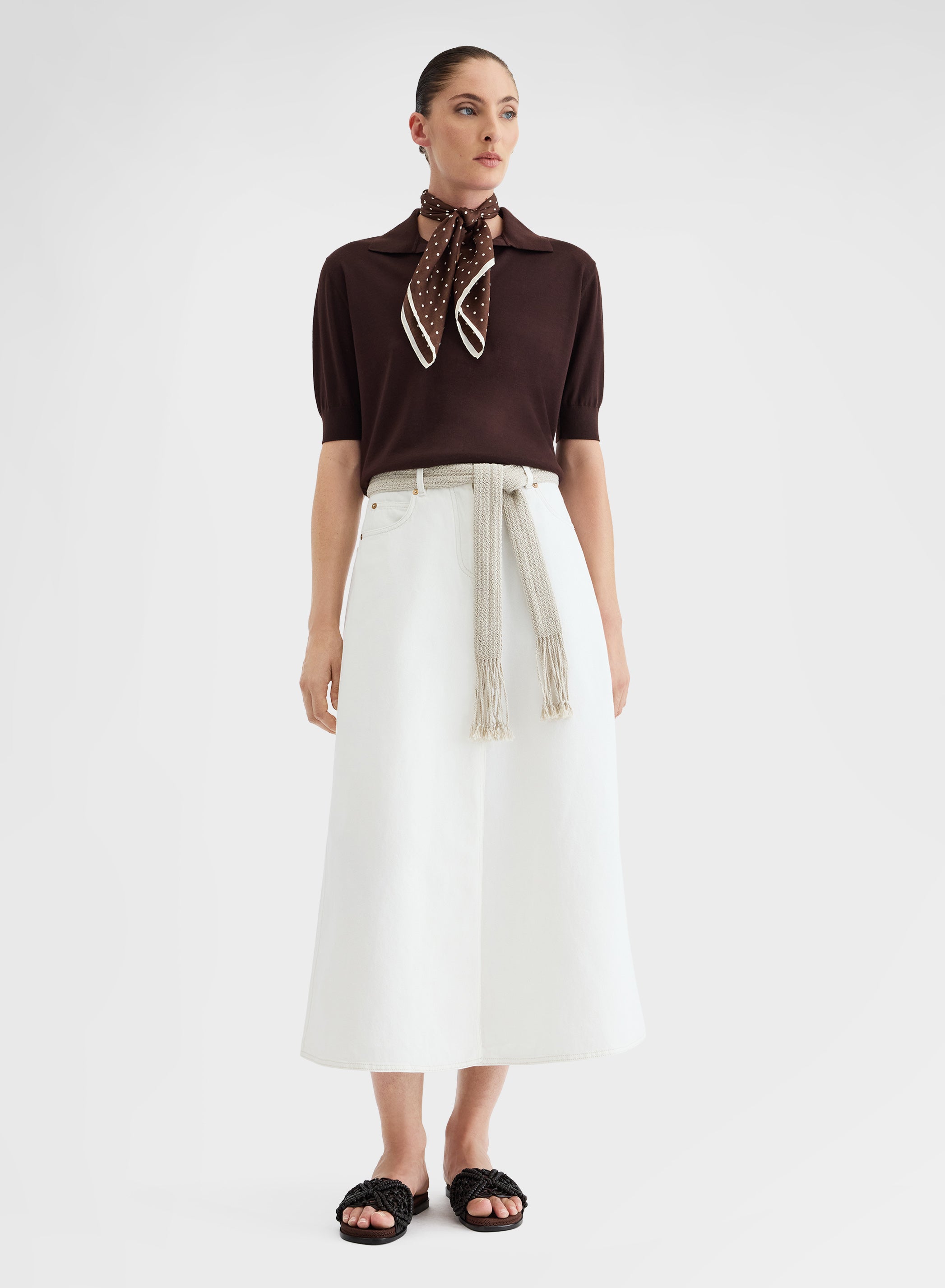 MID SLEEVE POLO WISH CHOCOLATE