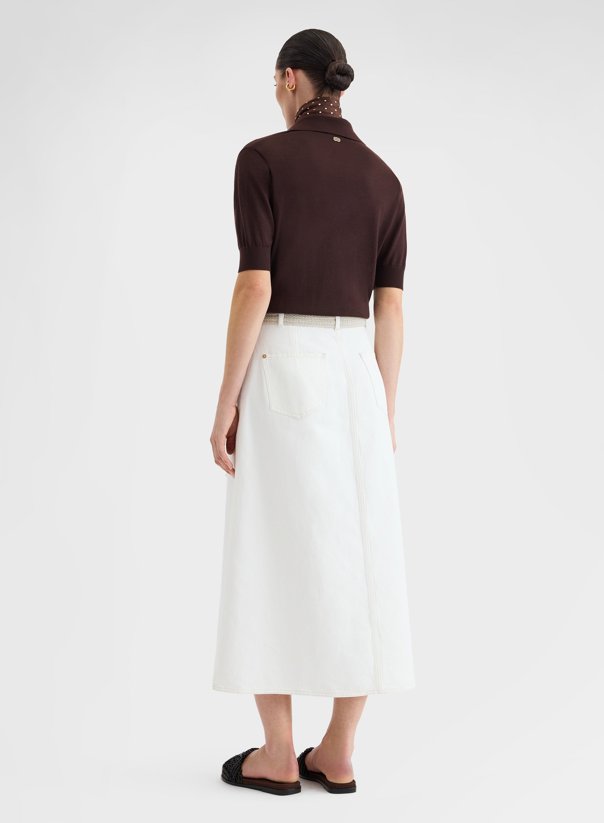 MID SLEEVE POLO WISH CHOCOLATE