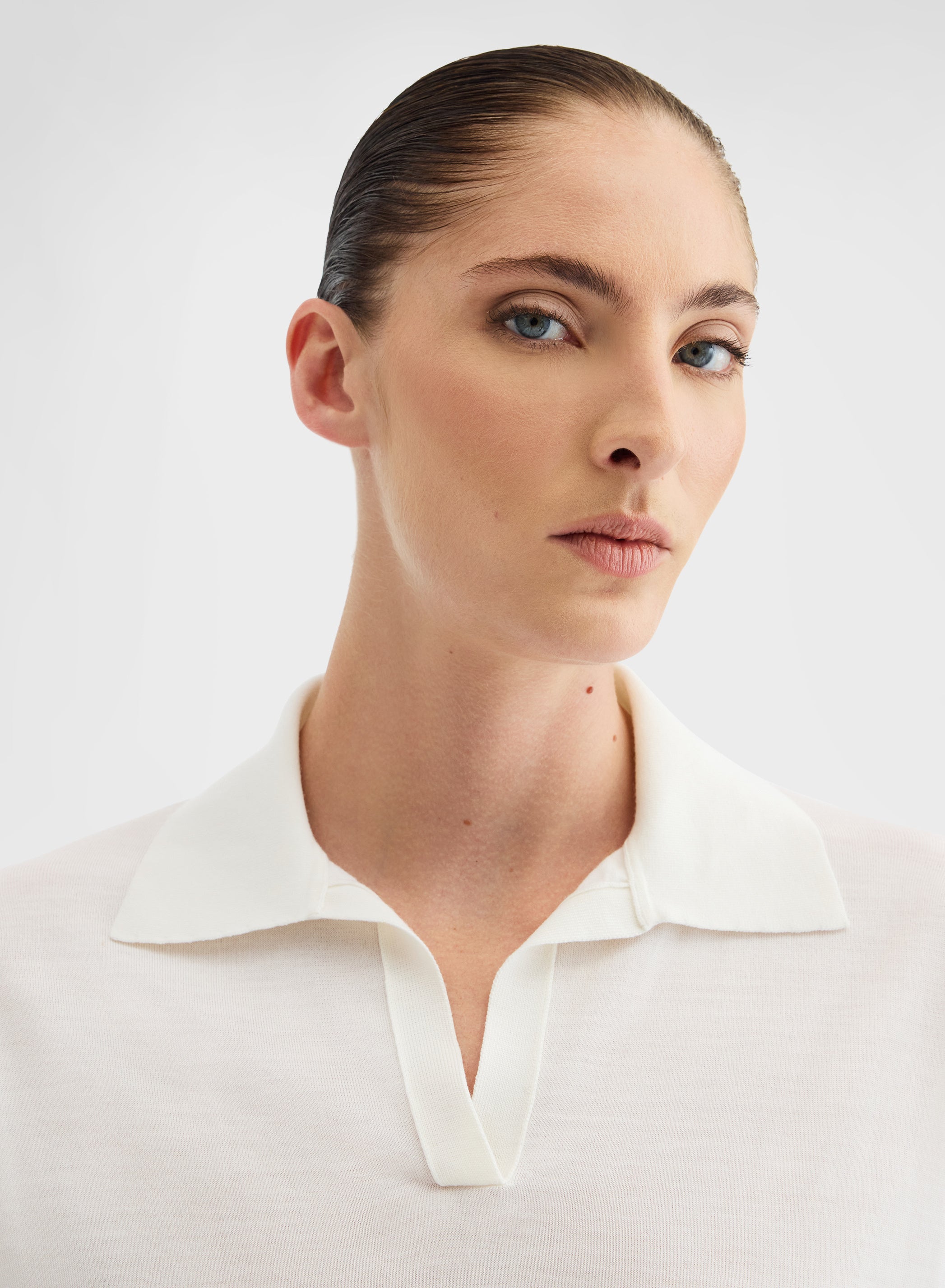 MID SLEEVE POLO WISH WHITE