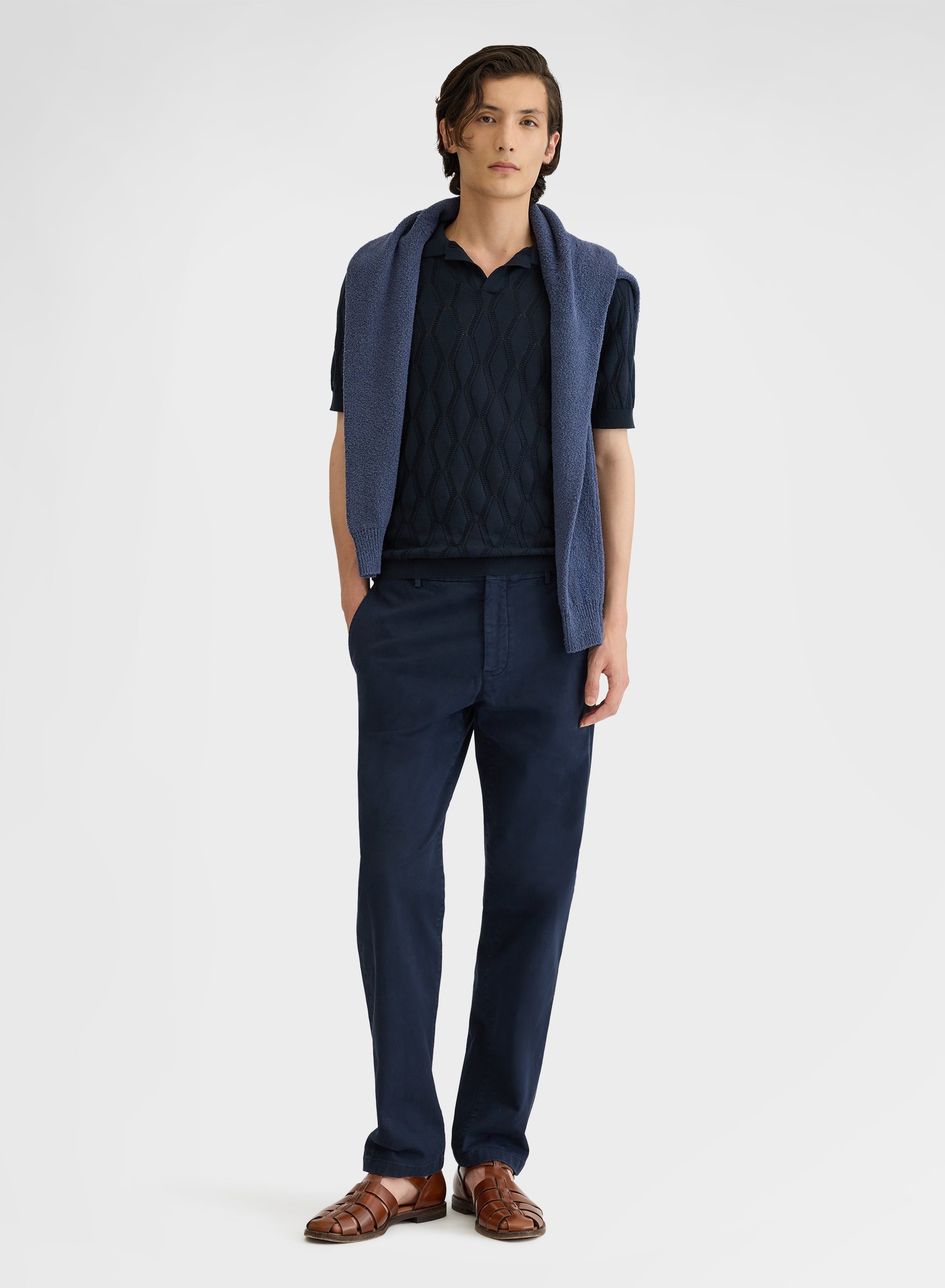 SHORT SLEEVE POLO SETICO NAVY