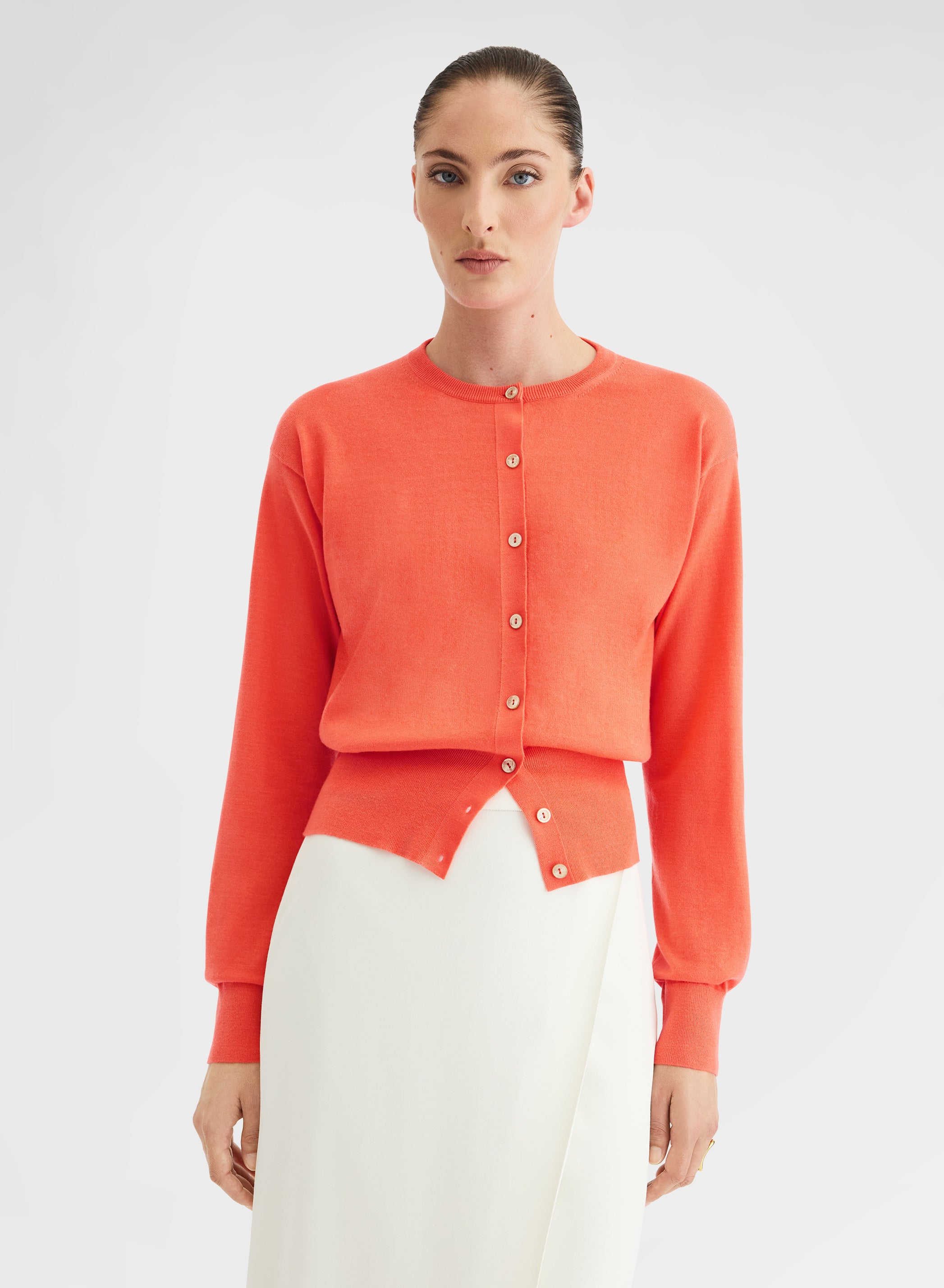 LONG SLEEVE CARDIGAN CASHLIGHT SUNSET