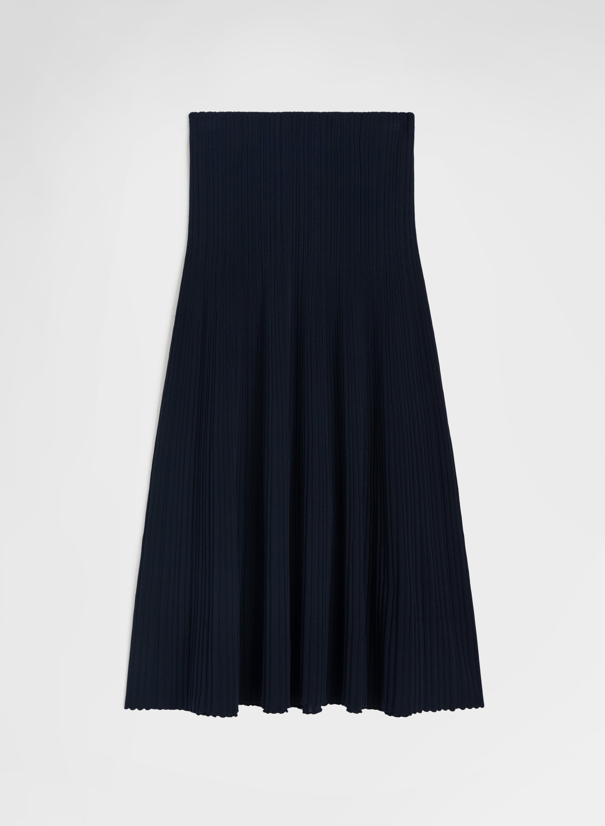 MICRO PLISSE SKIRT NAVY