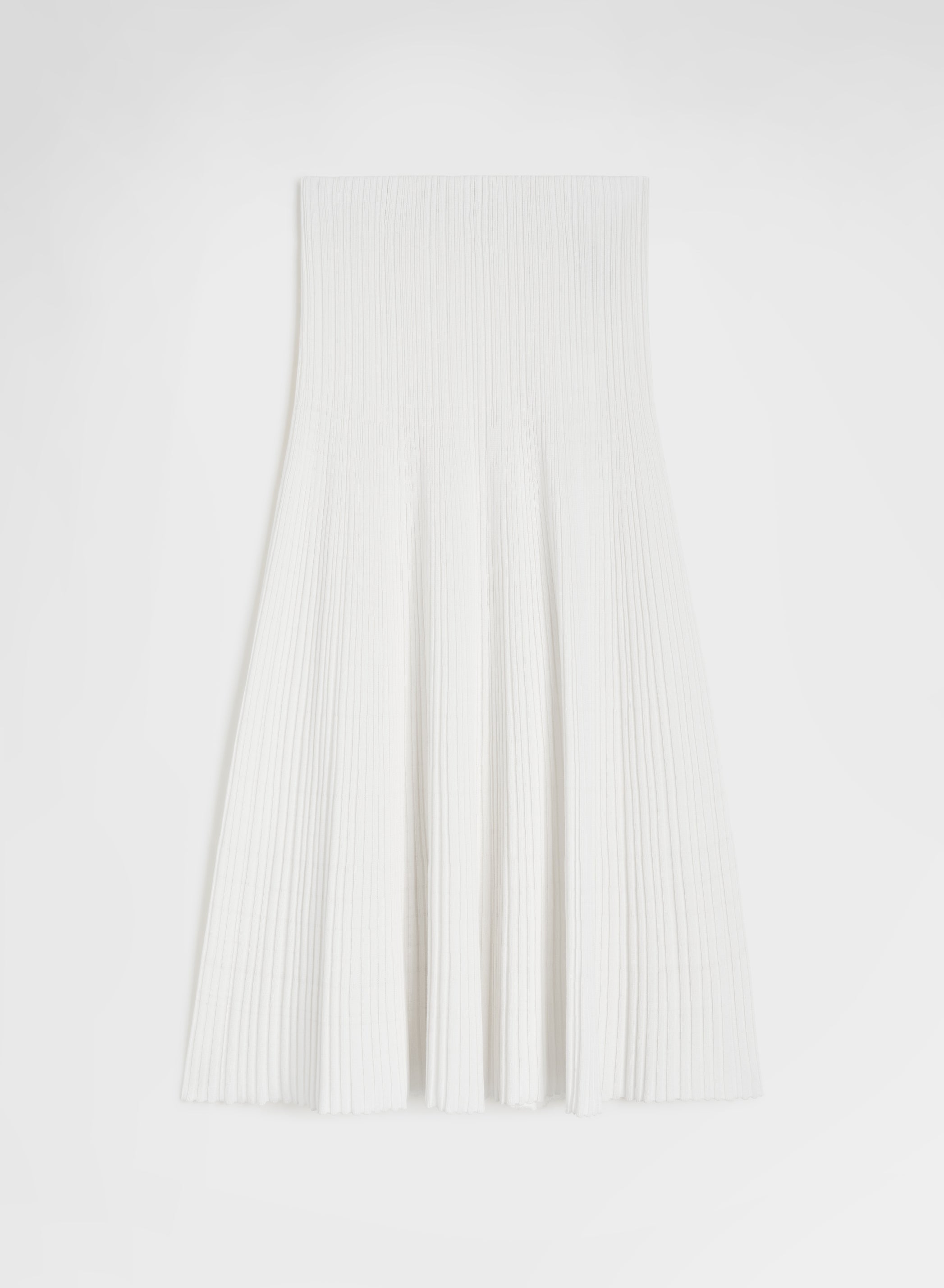 MICRO PLISSE SKIRT WHITE