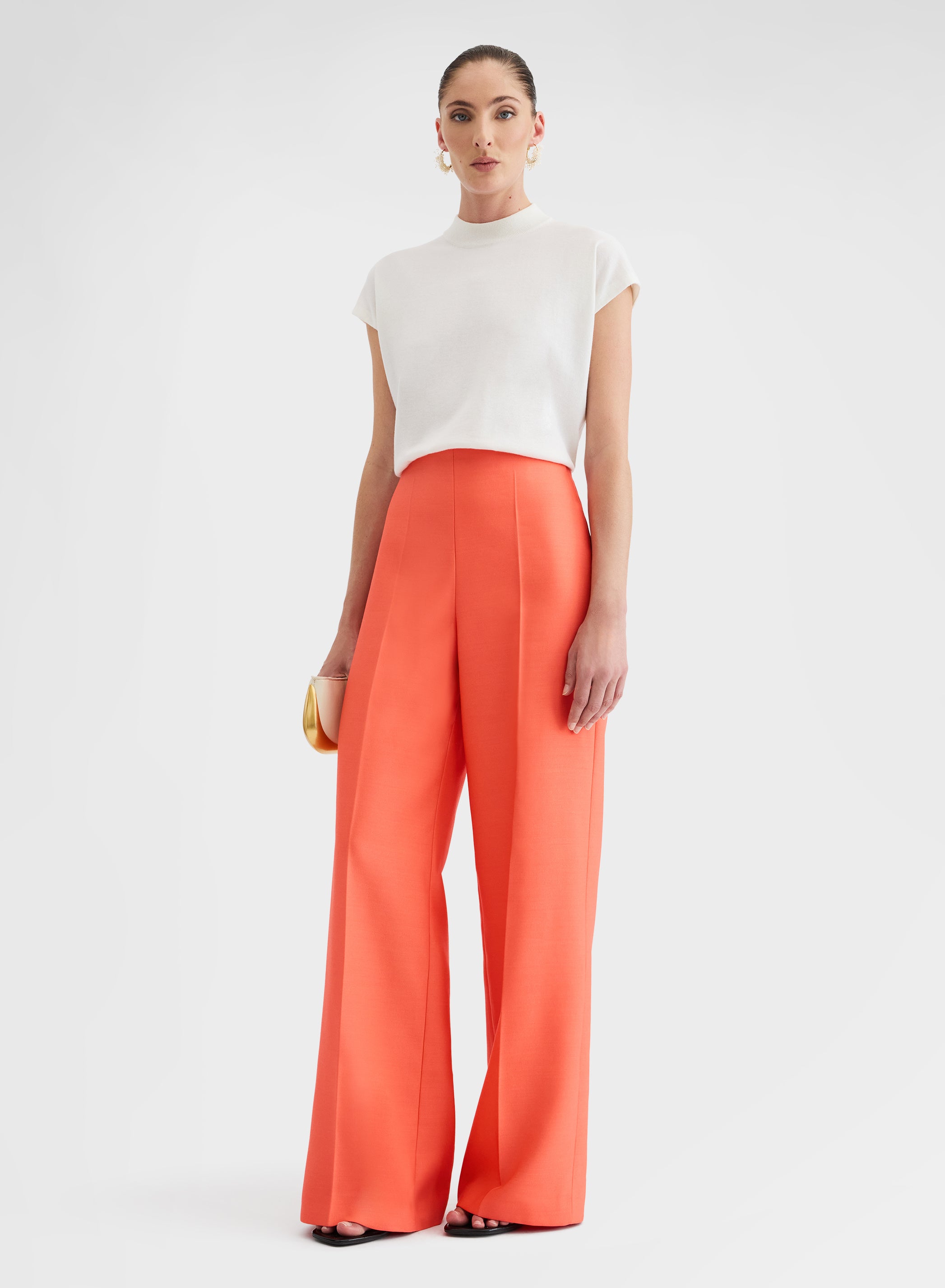 SLEEVELESS CREWNECK CASHLIGHT WHITE