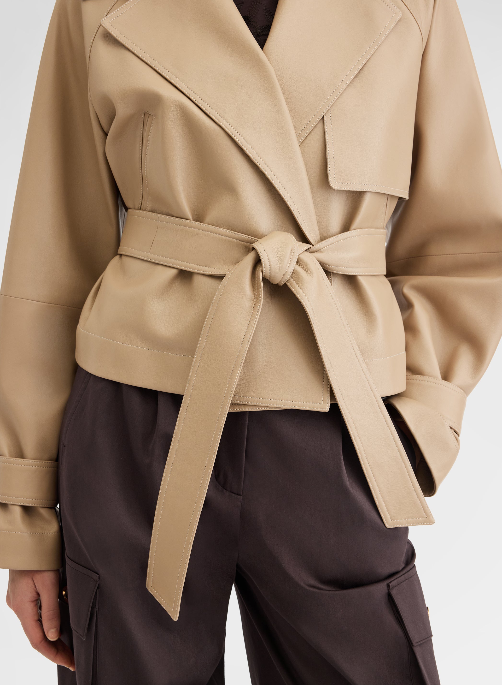 CALIFORNIA NAPPA JACKET BEIGE