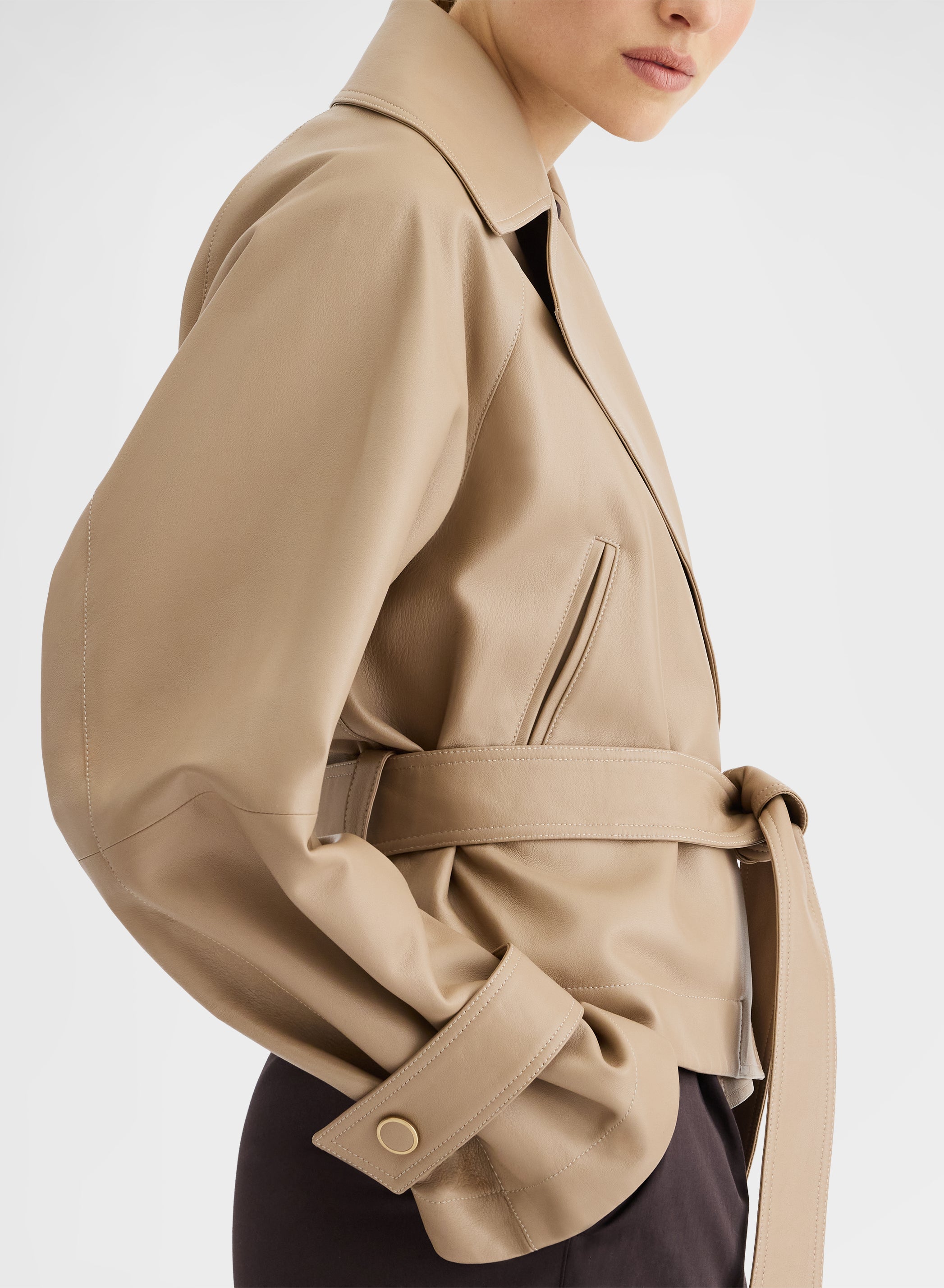 CALIFORNIA NAPPA JACKET BEIGE