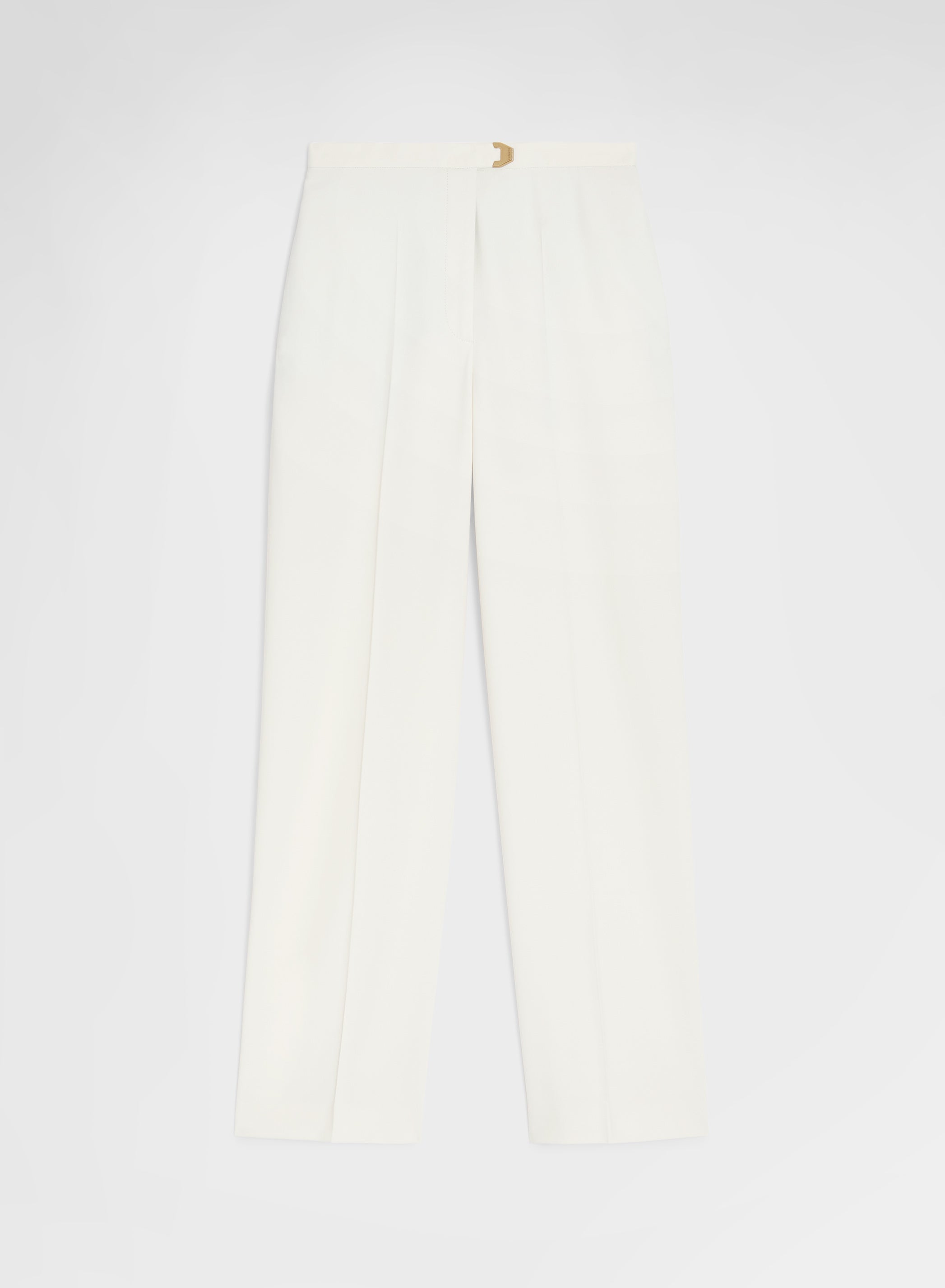 FLUID VISCOSE WOOL AMANDA PANTS WHITE