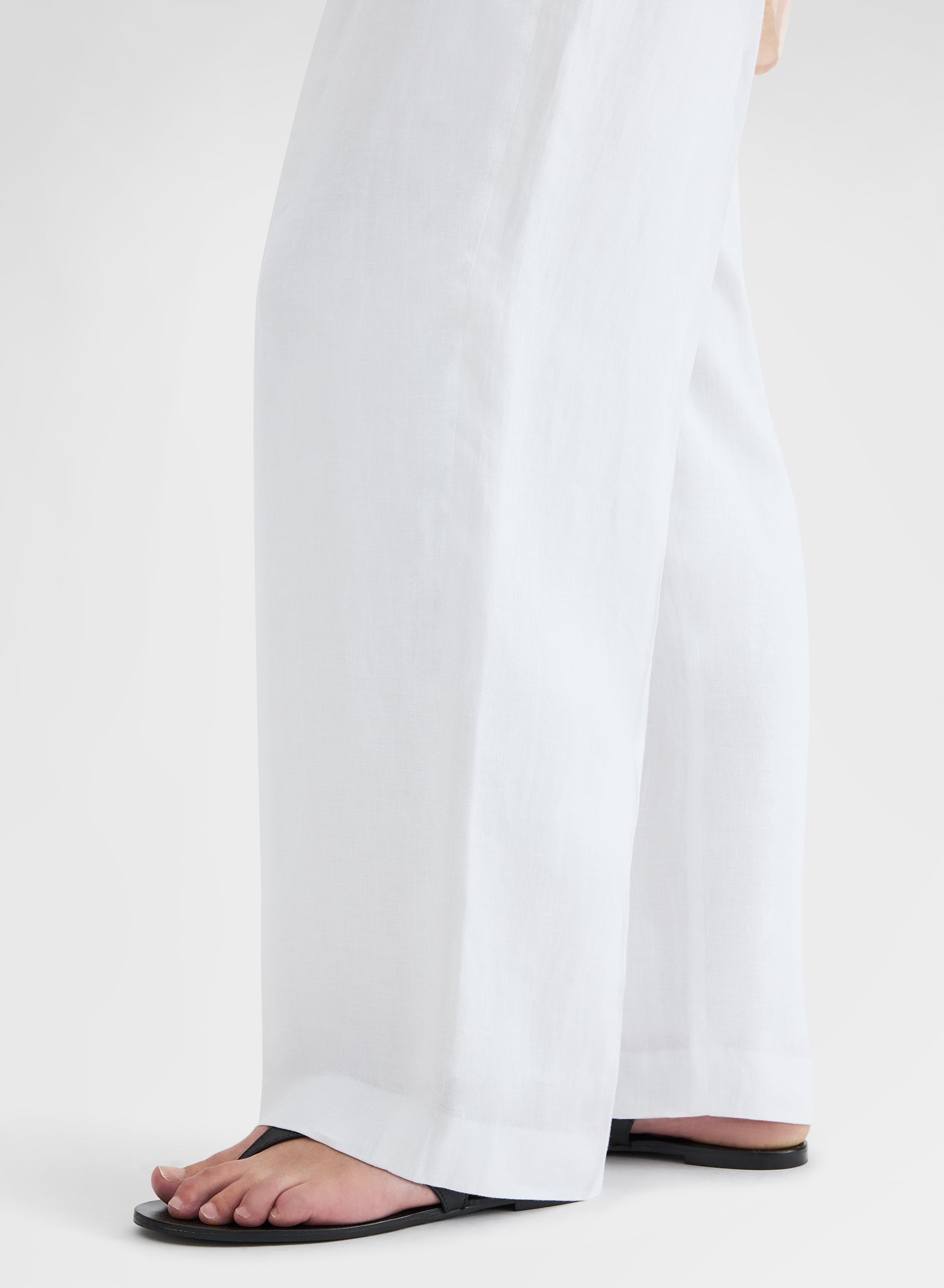 LIGHT LINEN PANTS WHITE