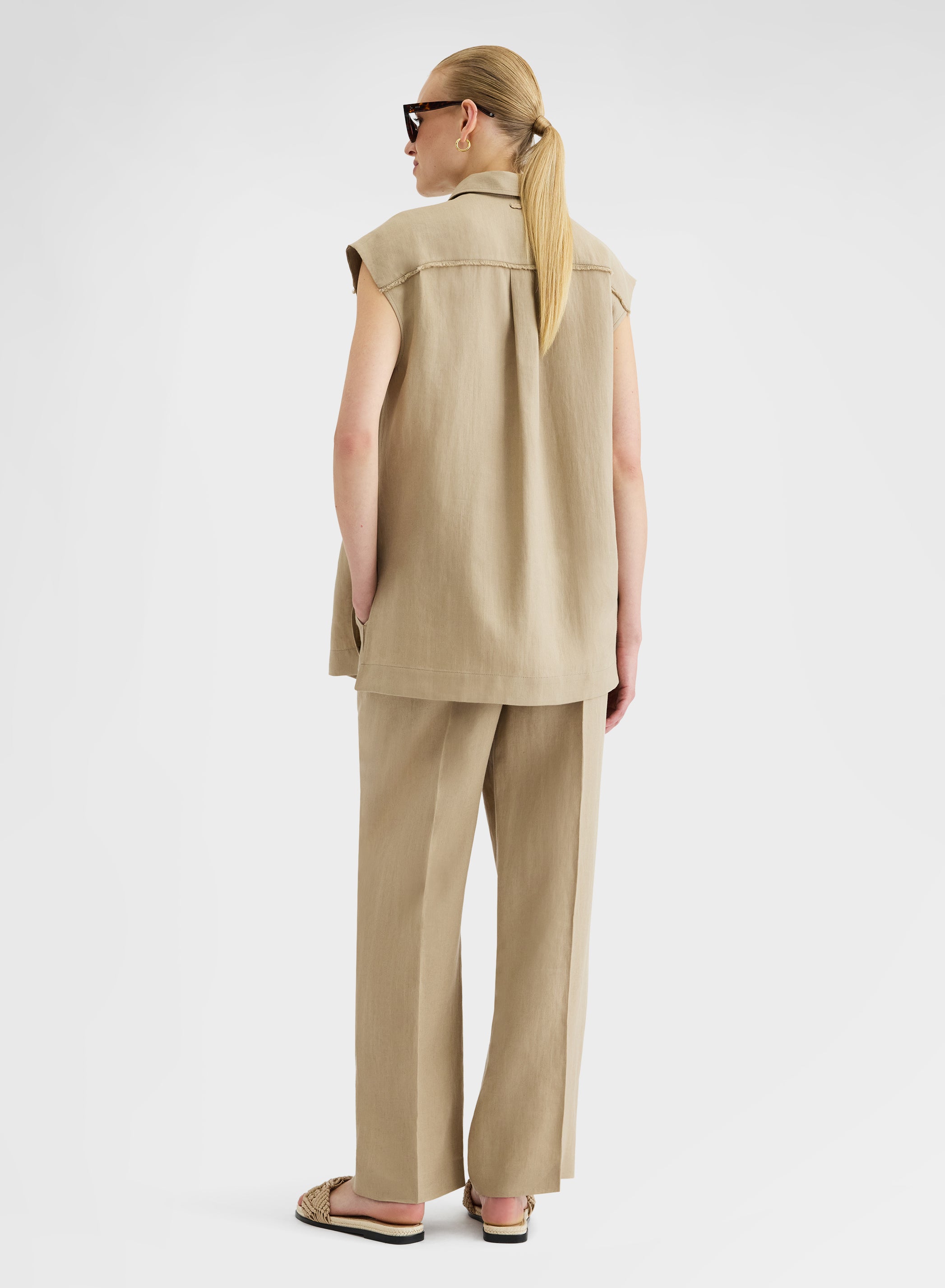 LIGHT LINEN PANTS KHAKI