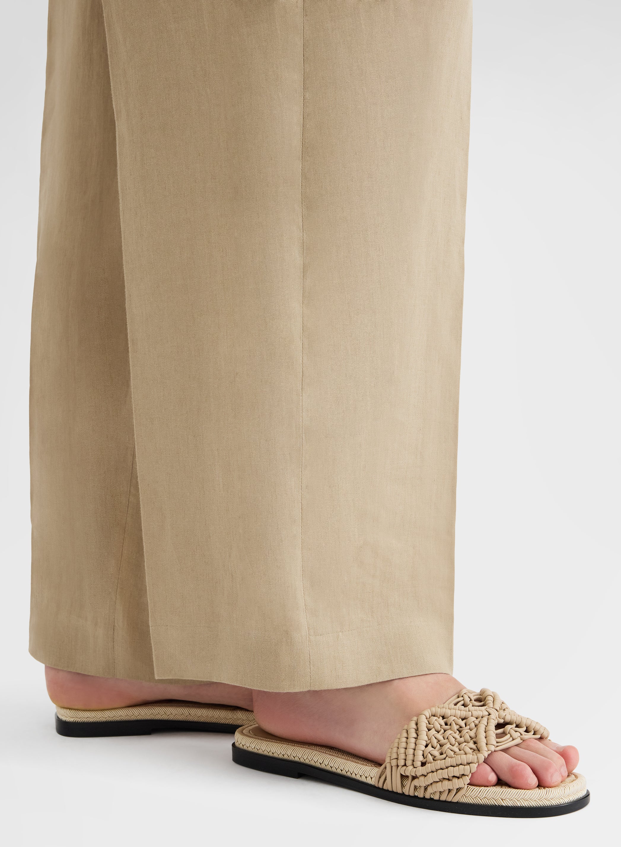 LIGHT LINEN PANTS KHAKI