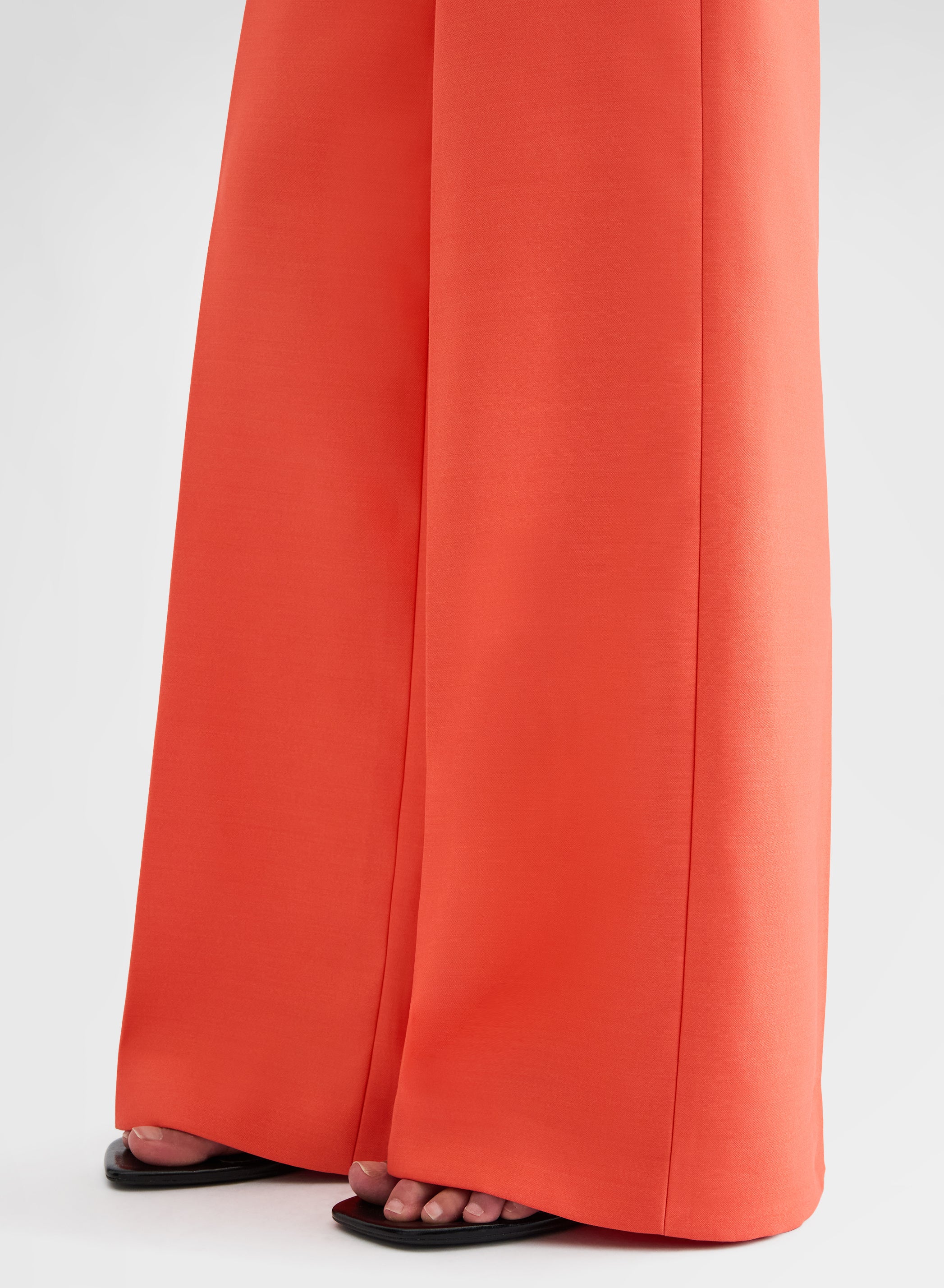 DOUBLE WOOL SILK PANTS SUNSET