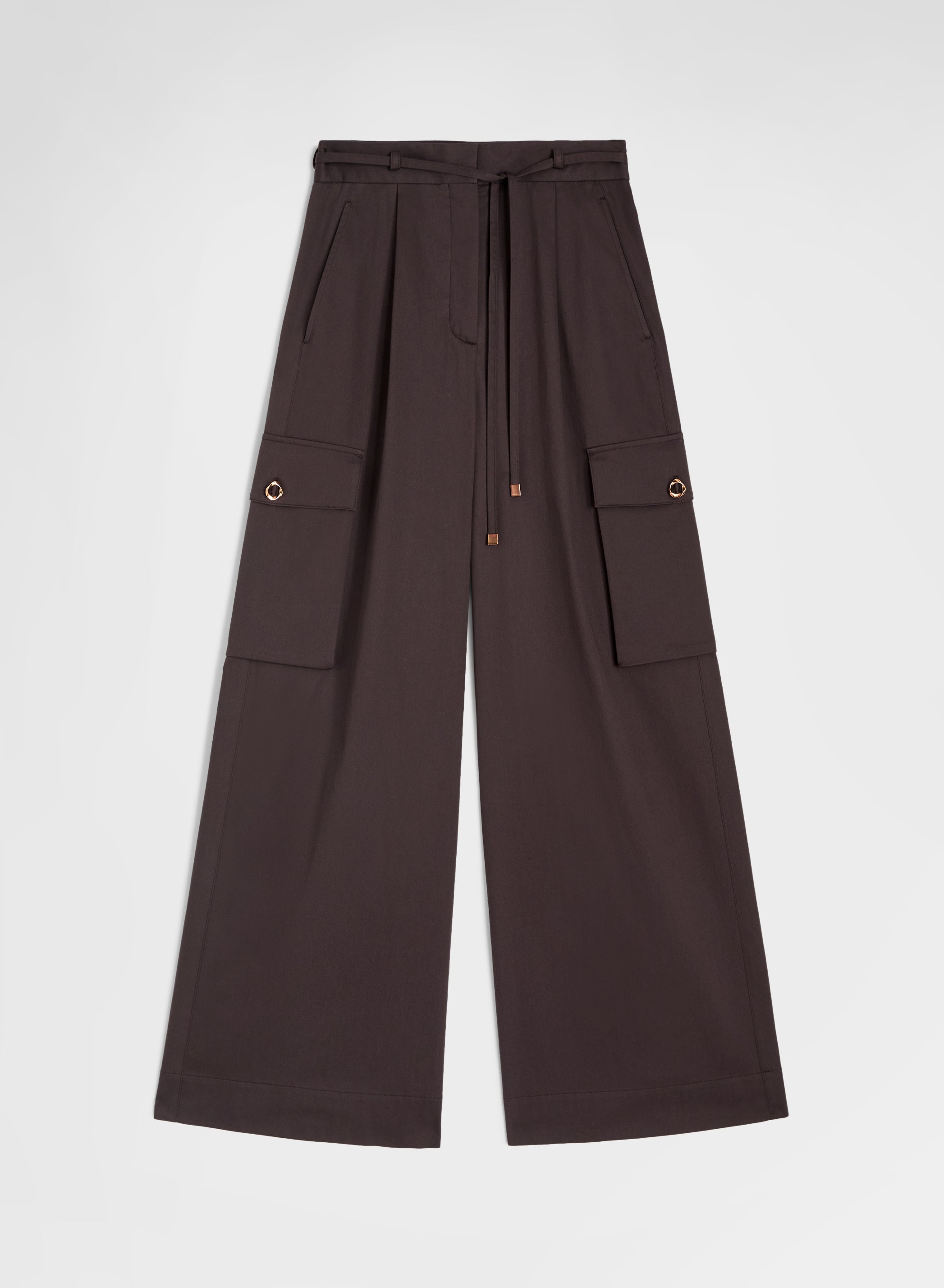 PANTS COTTON SATIN CHOCOLATE