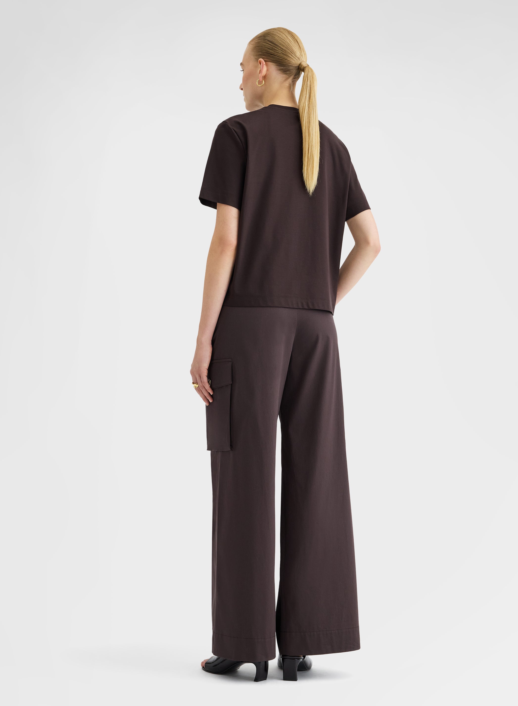 PANTS COTTON SATIN CHOCOLATE