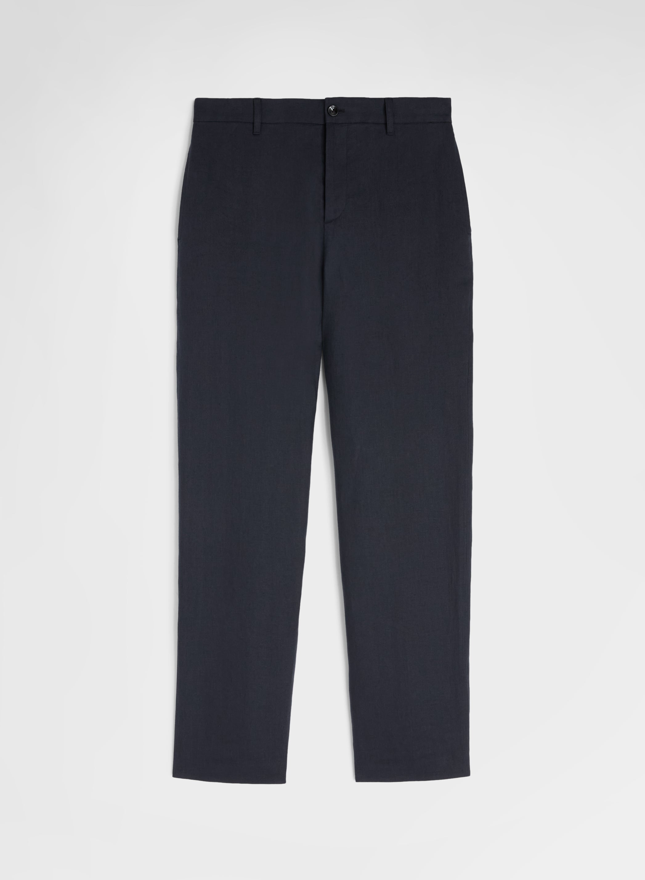 Navy Linen Pants Lightweight | Agnona