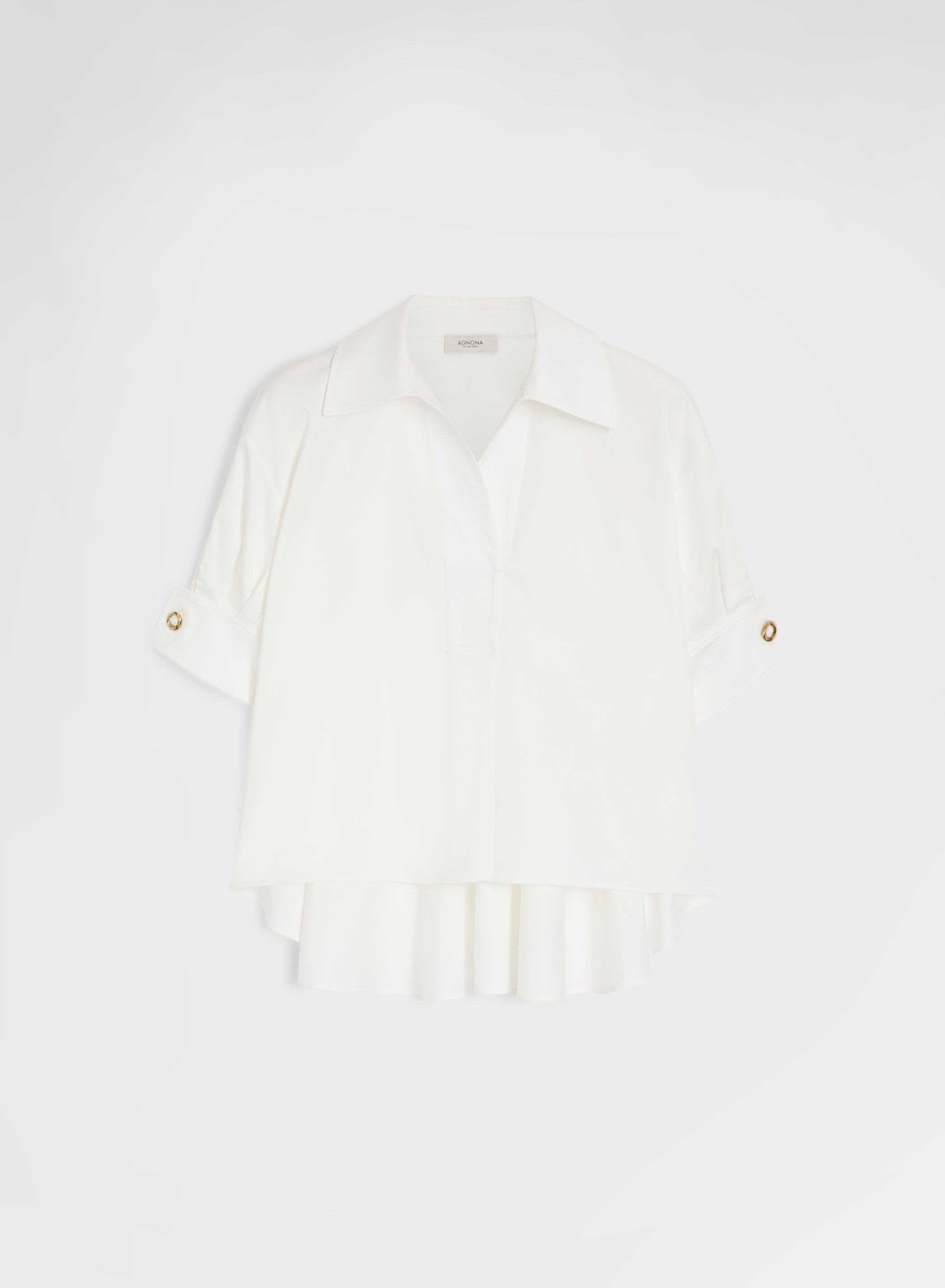 COTTON SATIN SHIRT WHITE