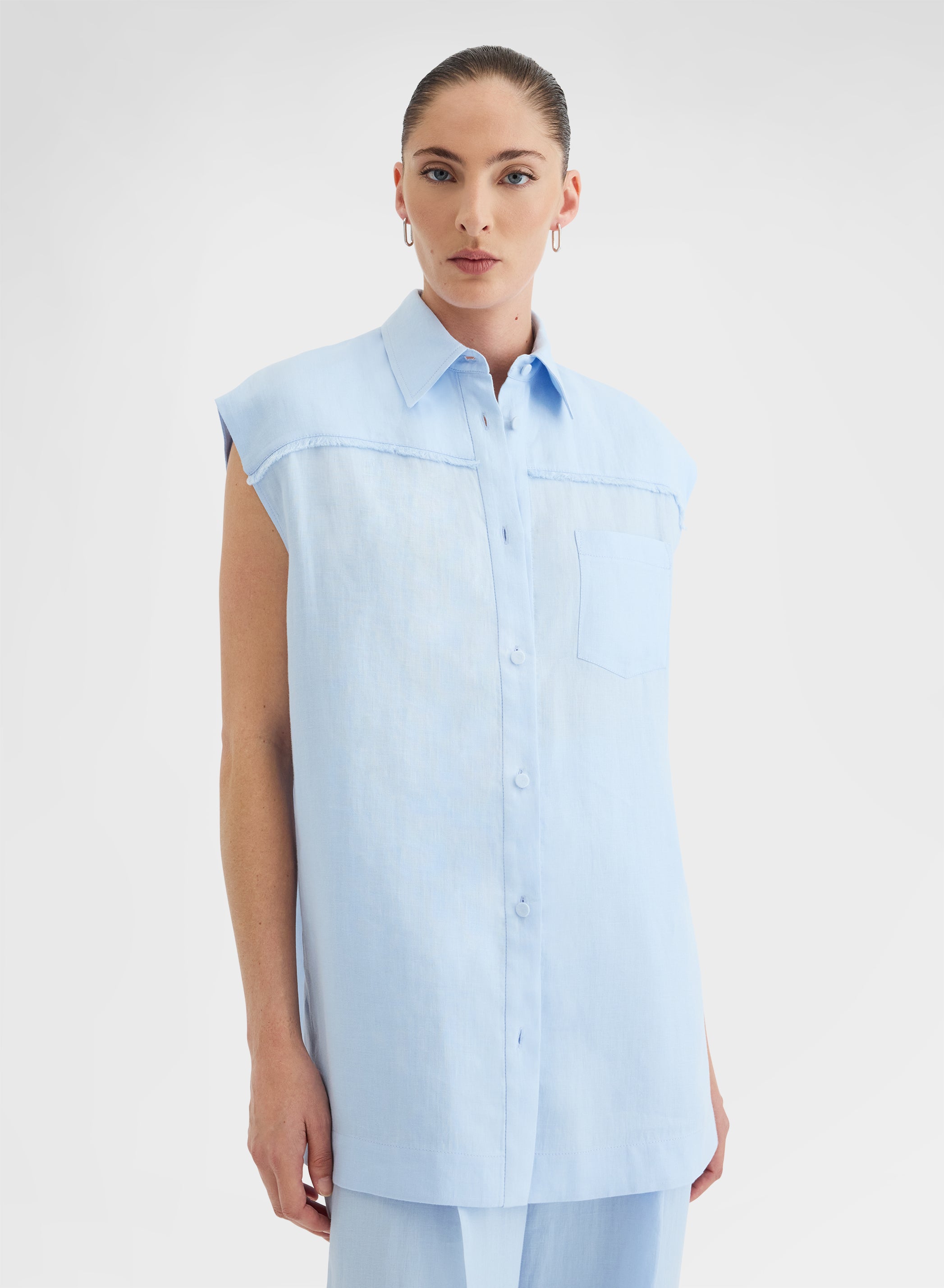 LIGHT LINEN SHIRT CLOUD