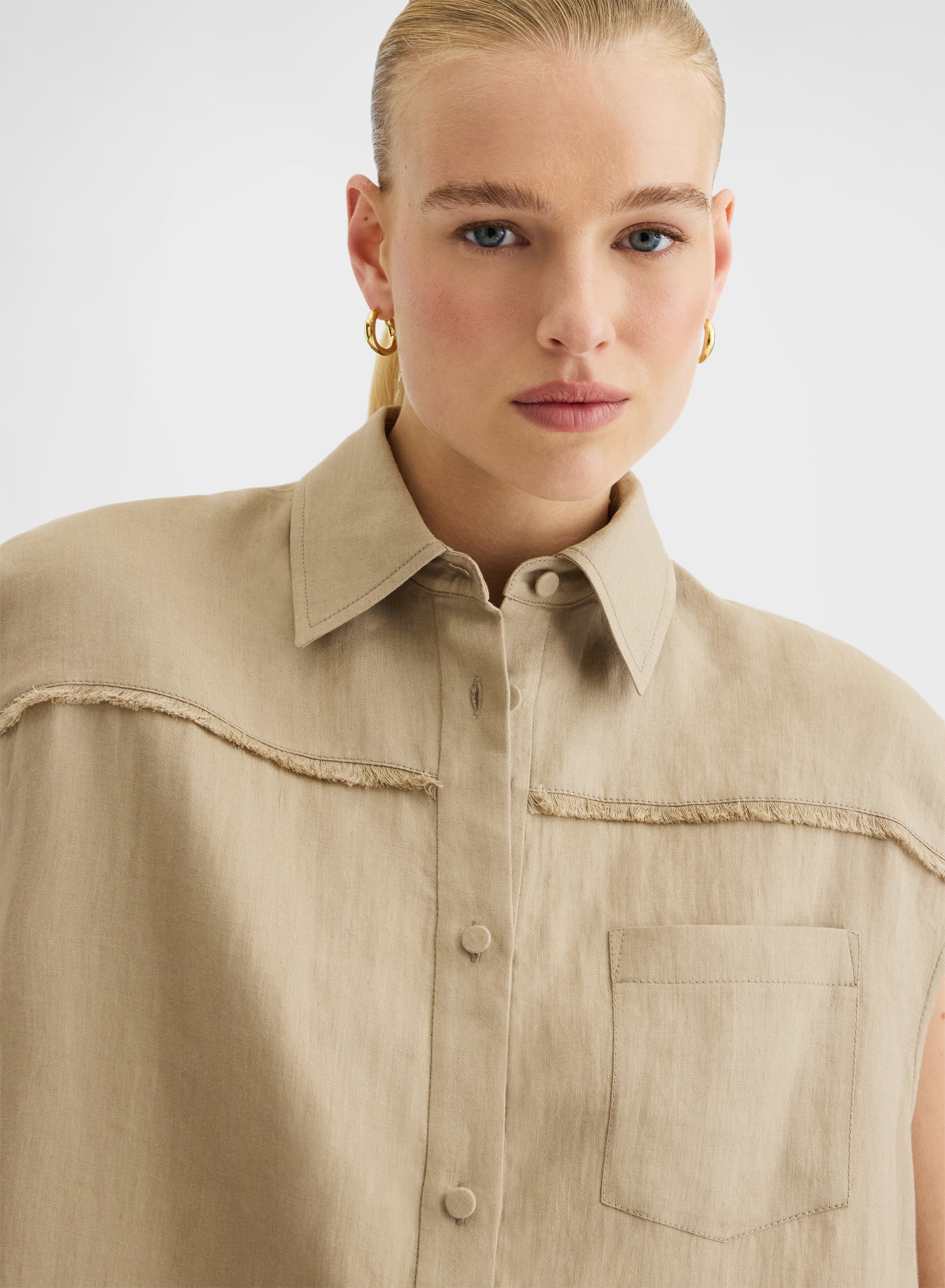 LIGHT LINEN SHIRT KHAKI