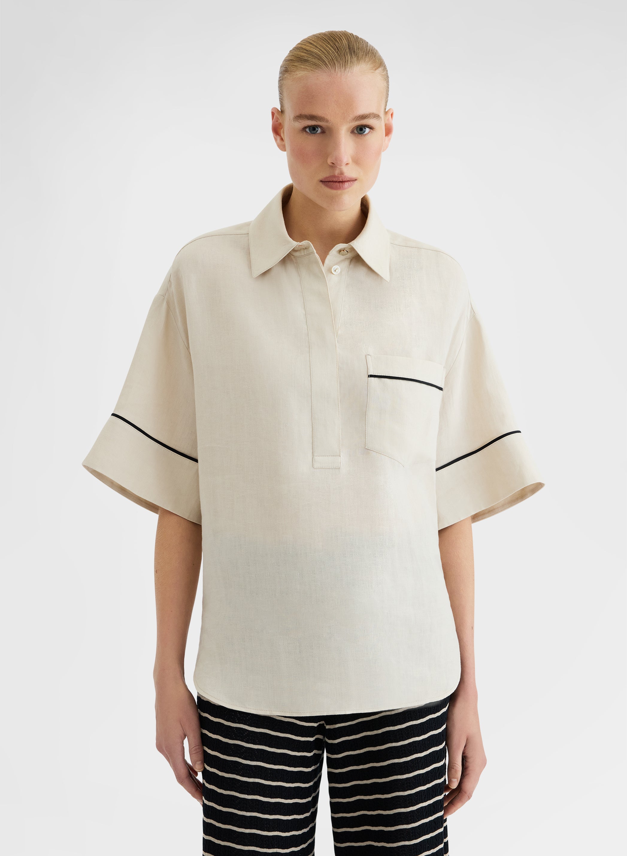 LIGHT LINEN SHIRT BEIGE