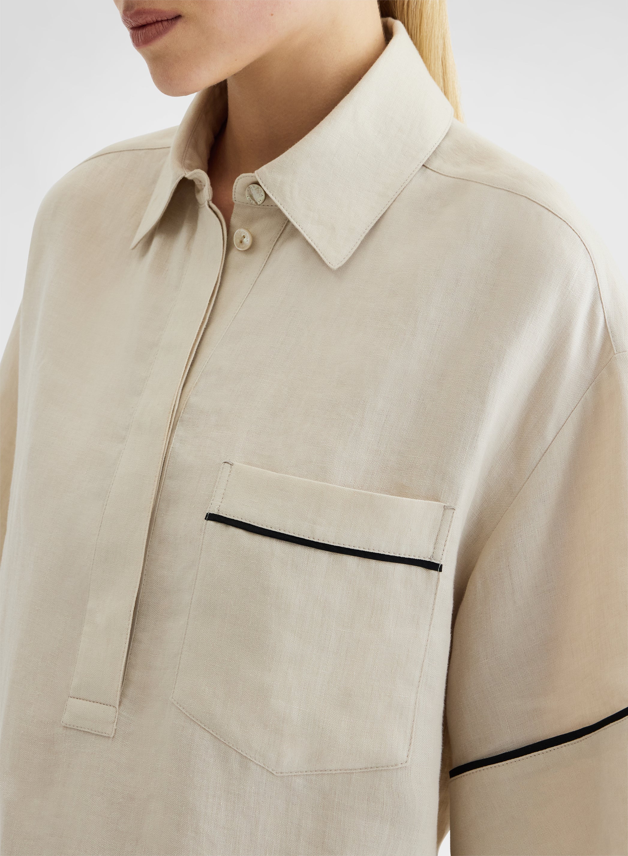 LIGHT LINEN SHIRT BEIGE