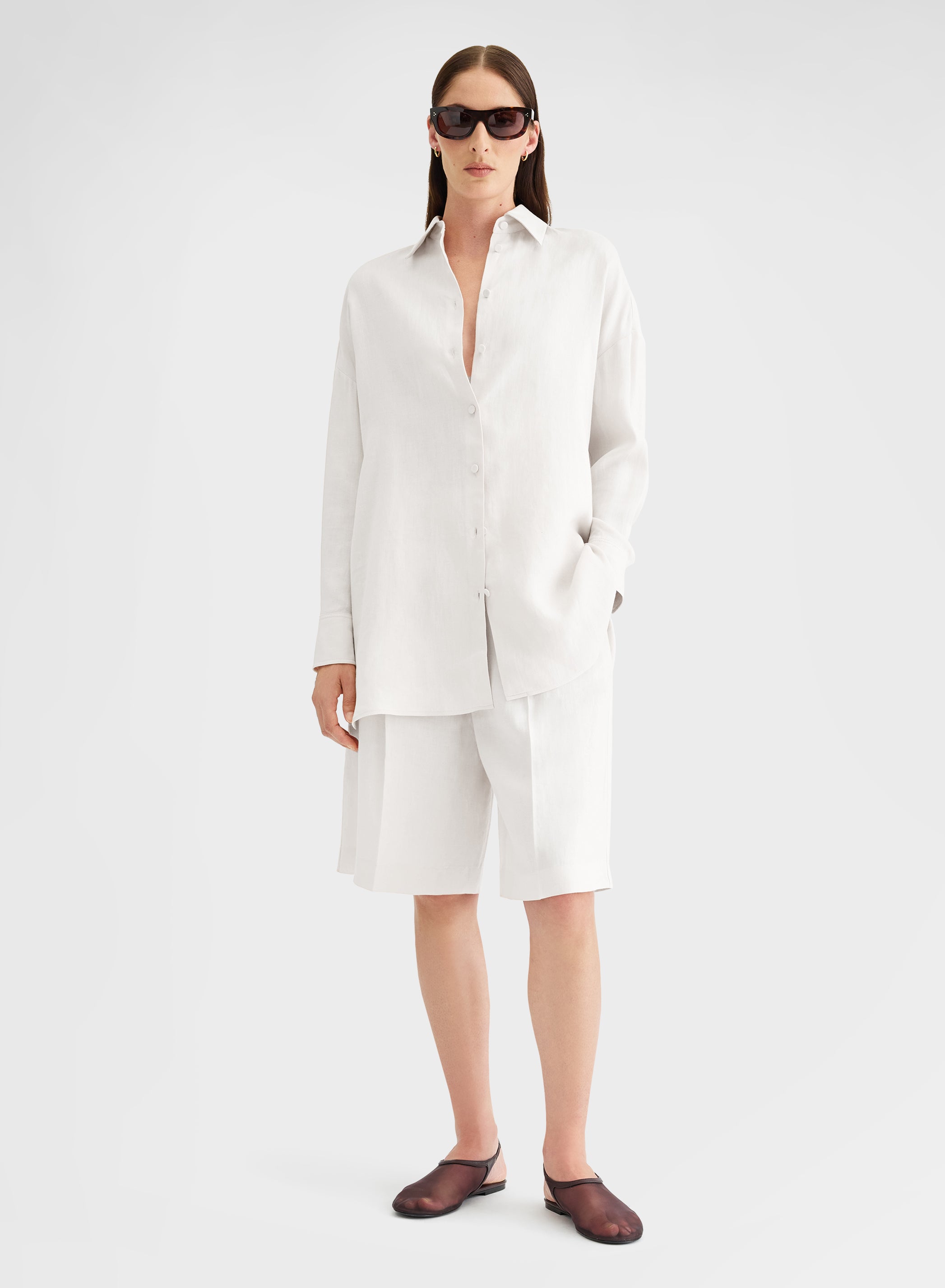 LIGHT LINEN SHIRT WHITE