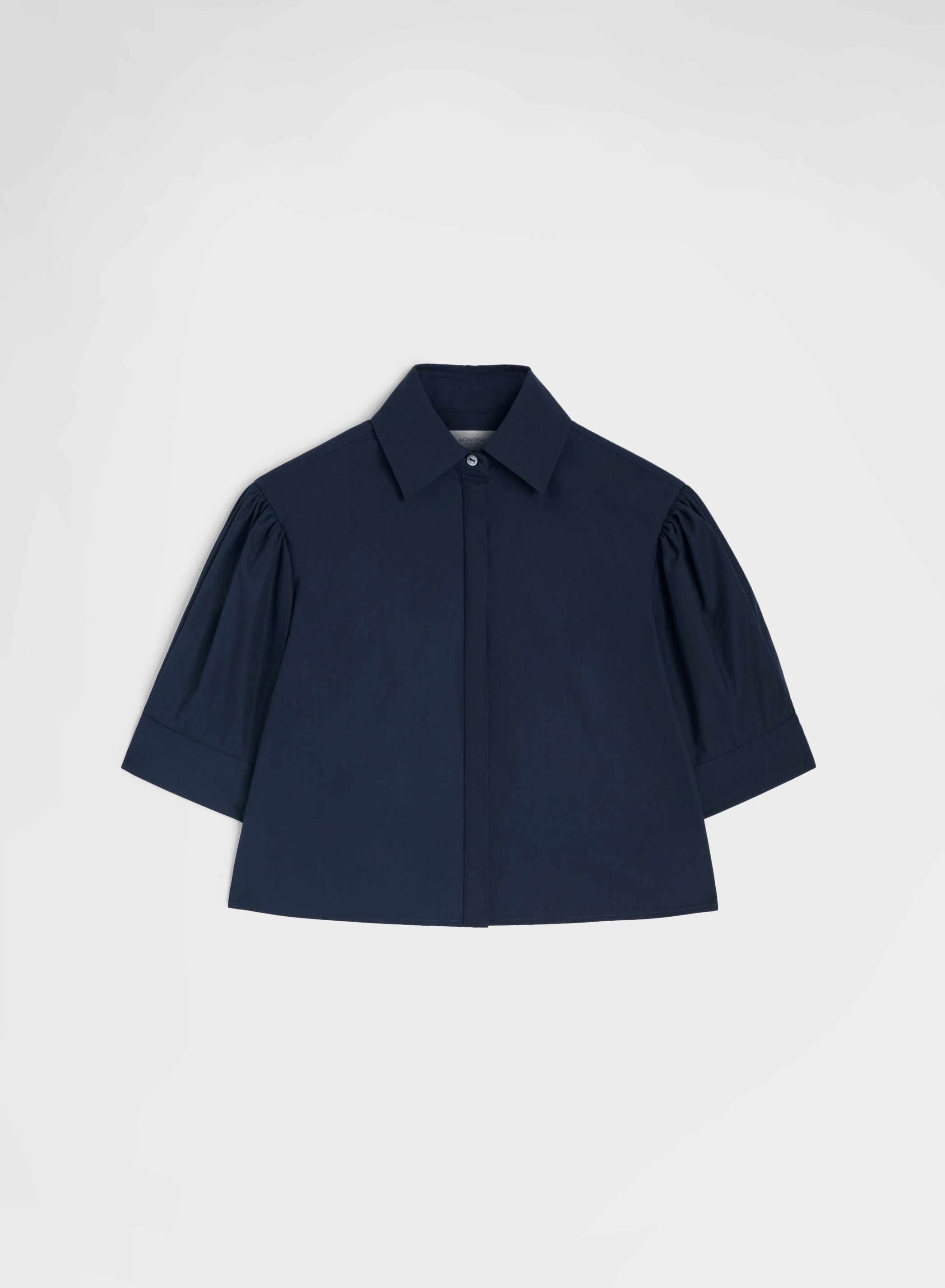 COTTON POPLIN SHIRT NAVY