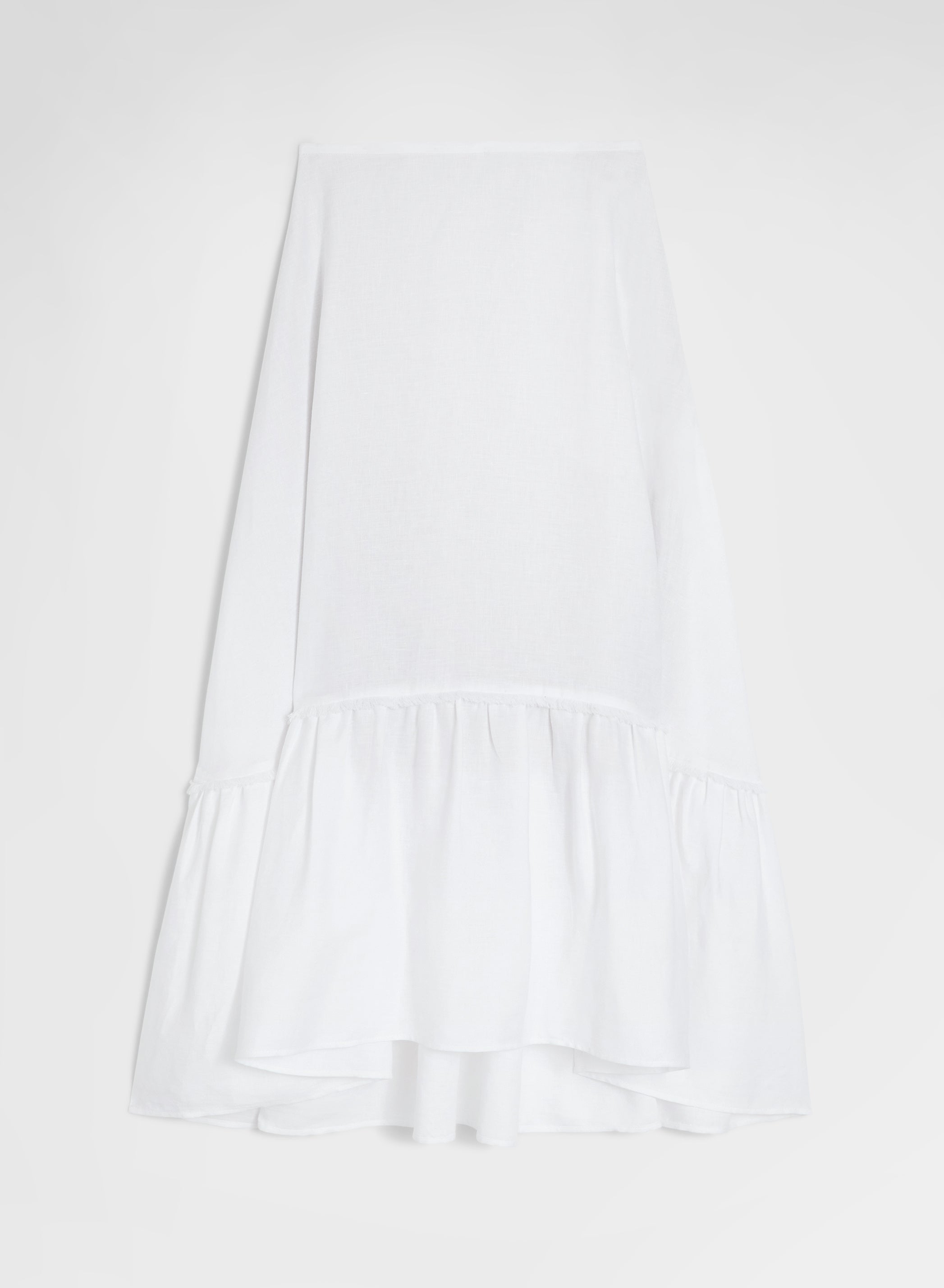 LIGHT LINEN SKIRT WHITE