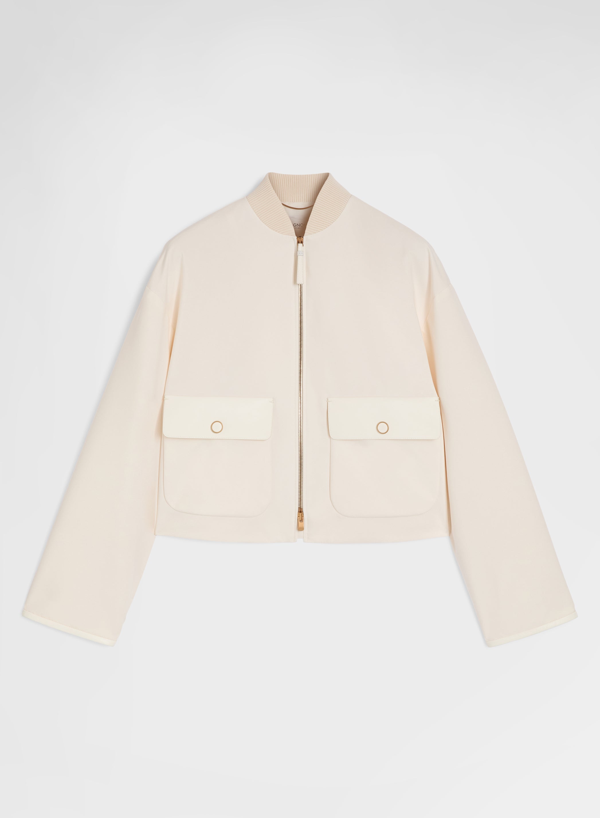 SILKEN NYLON CABAN AGNONA WHITE