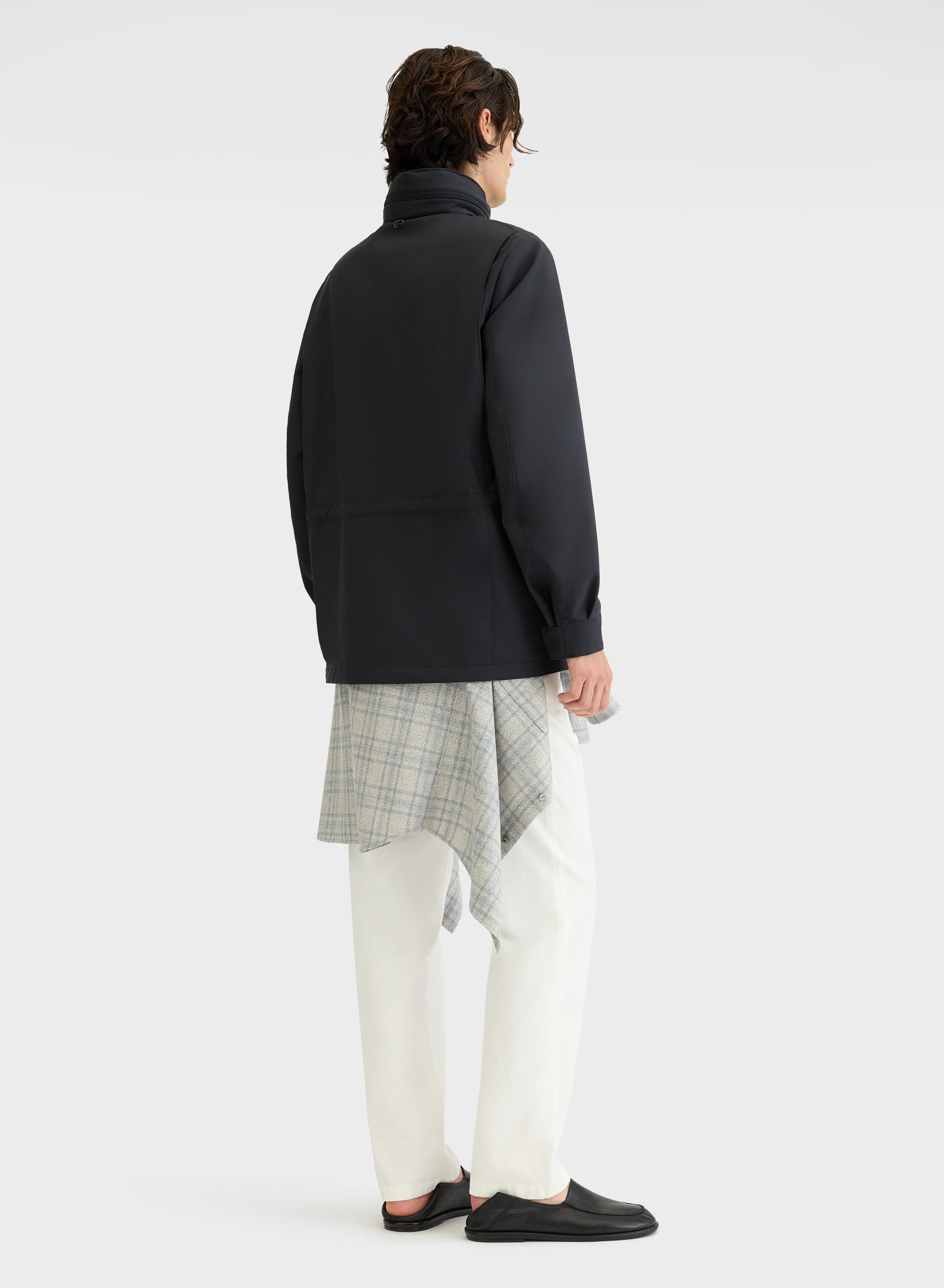 NYLON TECH TWILL CABAN NAVY