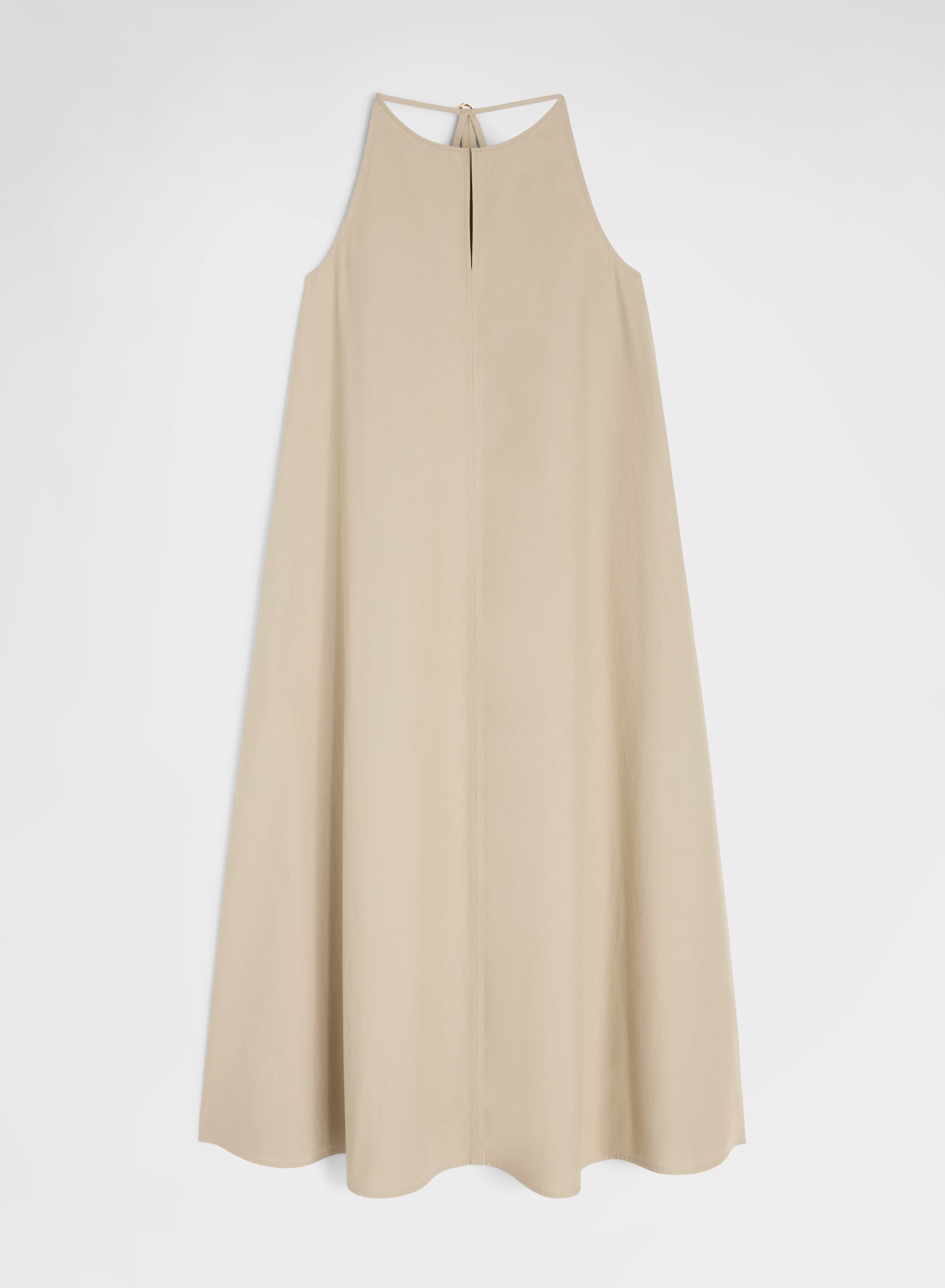 COTTON POPLIN DRESS KHAKI