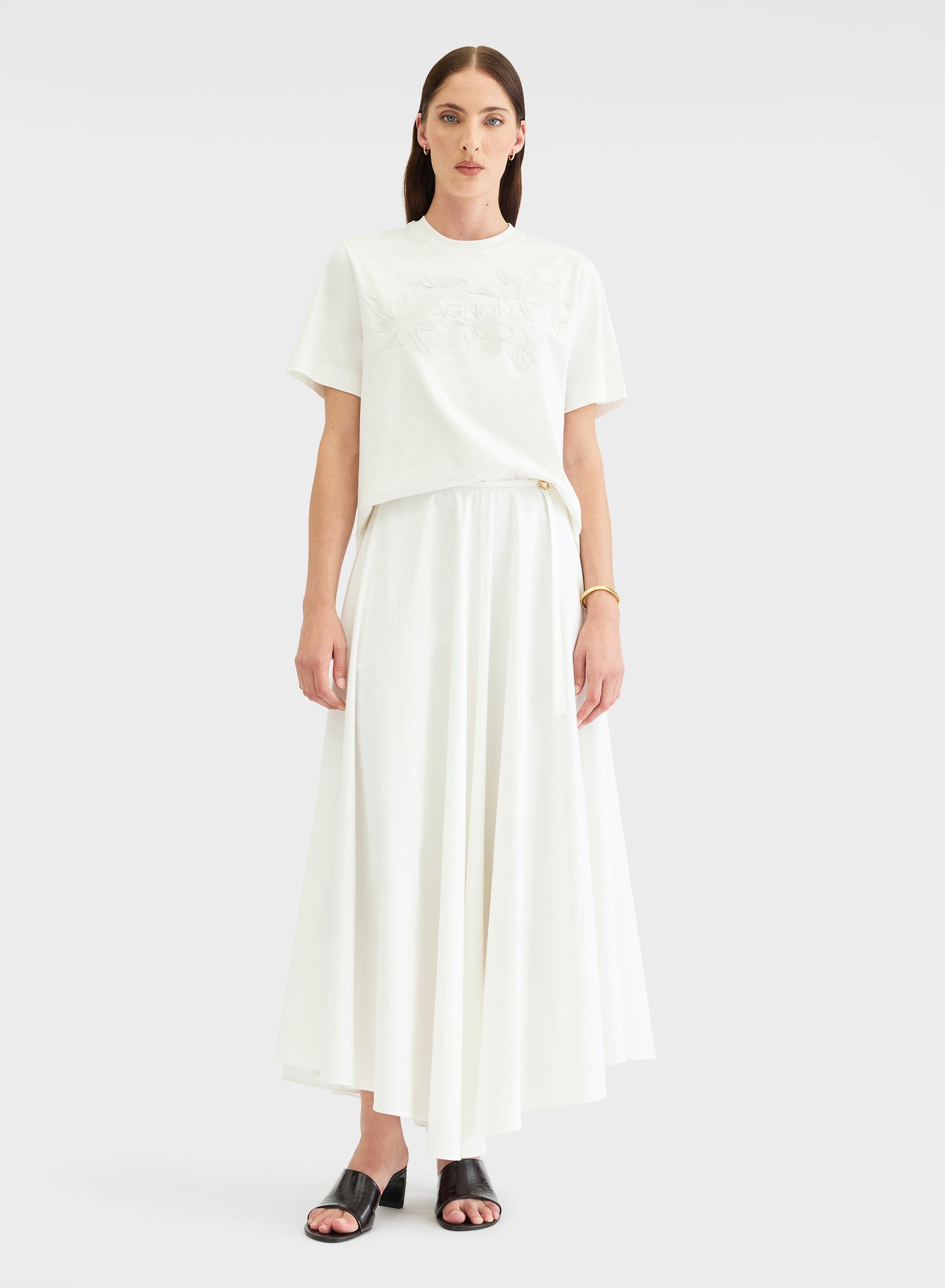 SILK TOUCH COTTON INTERLOCK TOP WHITE