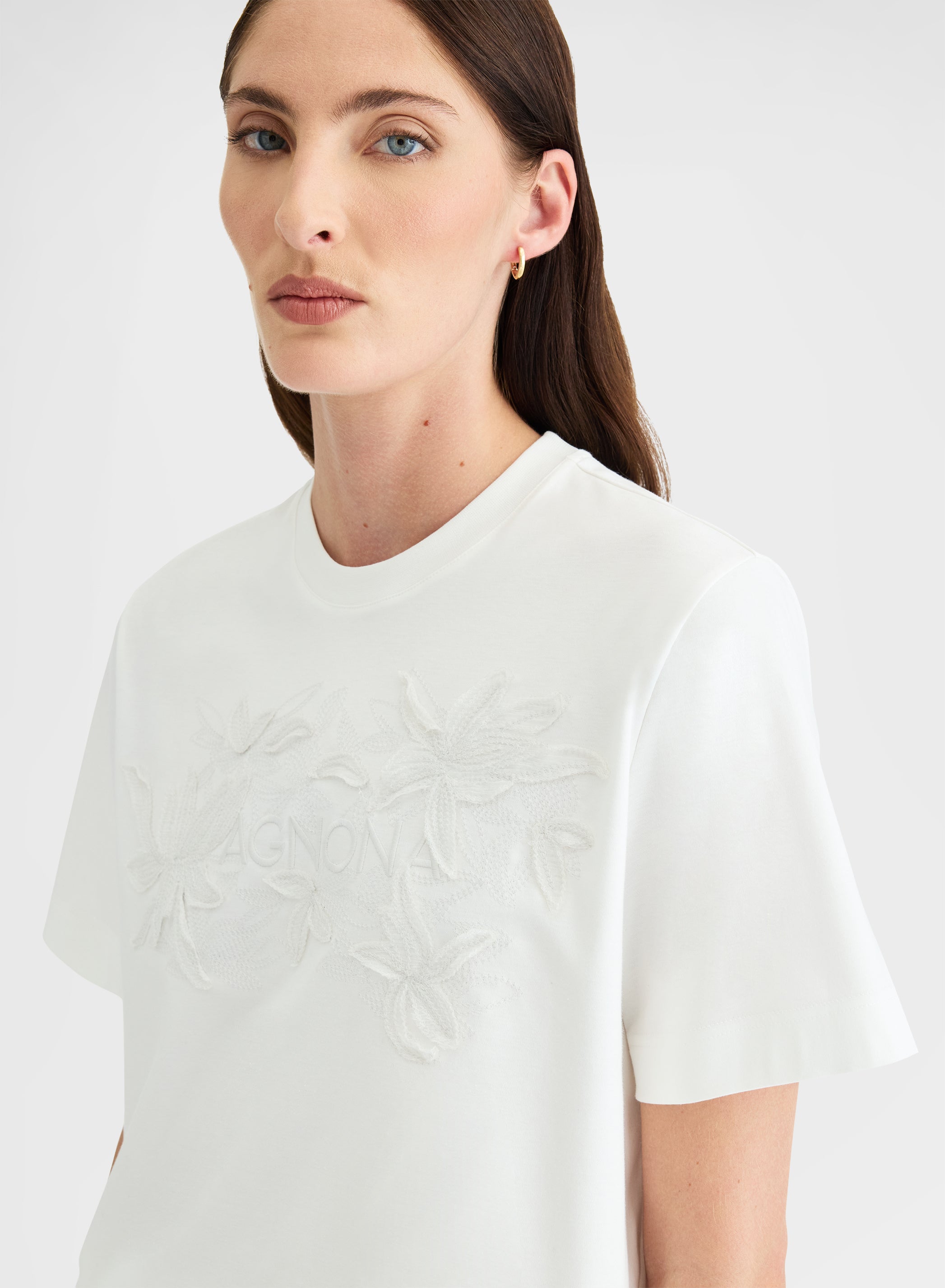 SILK TOUCH COTTON INTERLOCK TOP WHITE