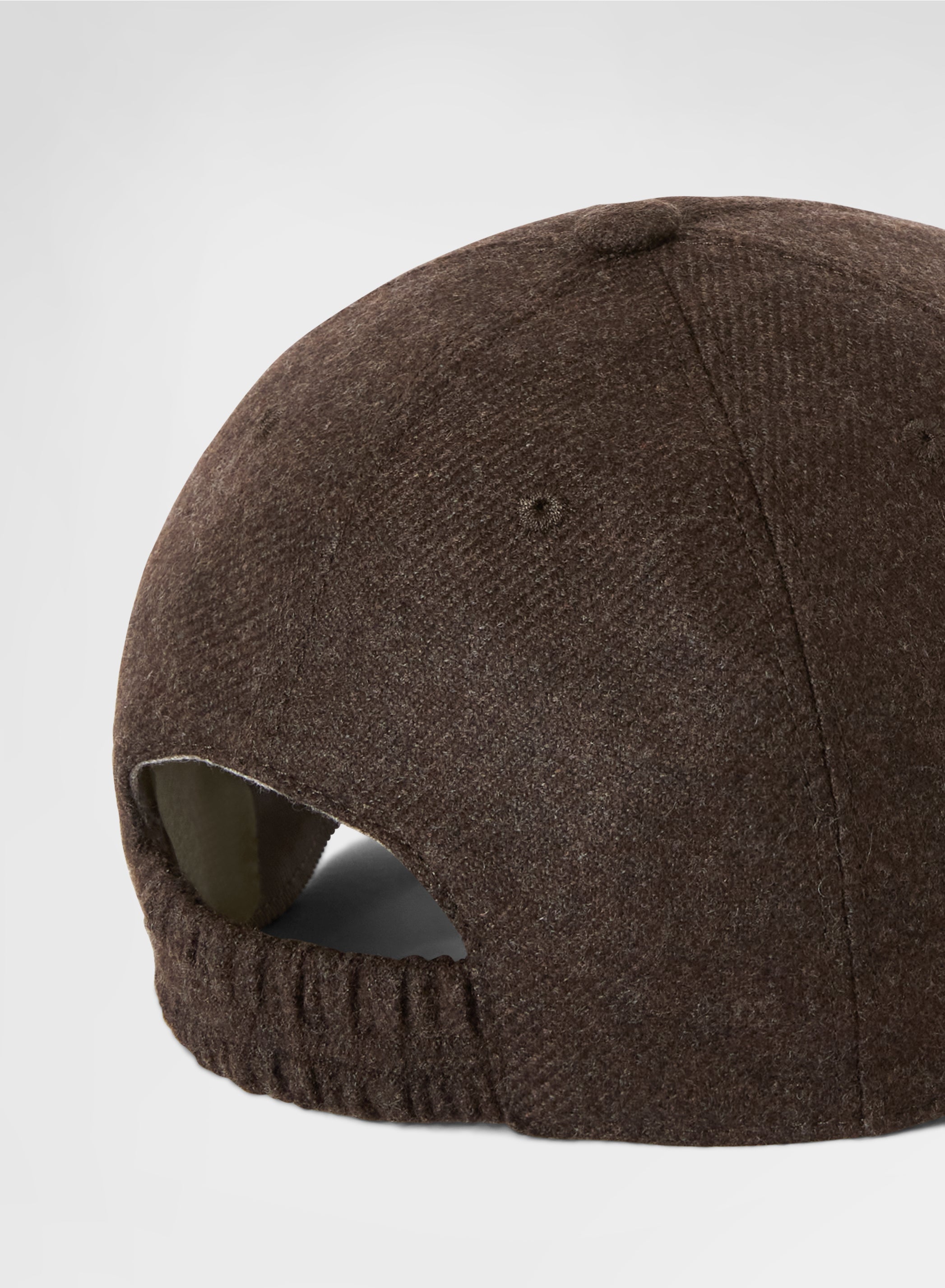 LIGHT CASHMERE MELANGE BASEBALL CAP