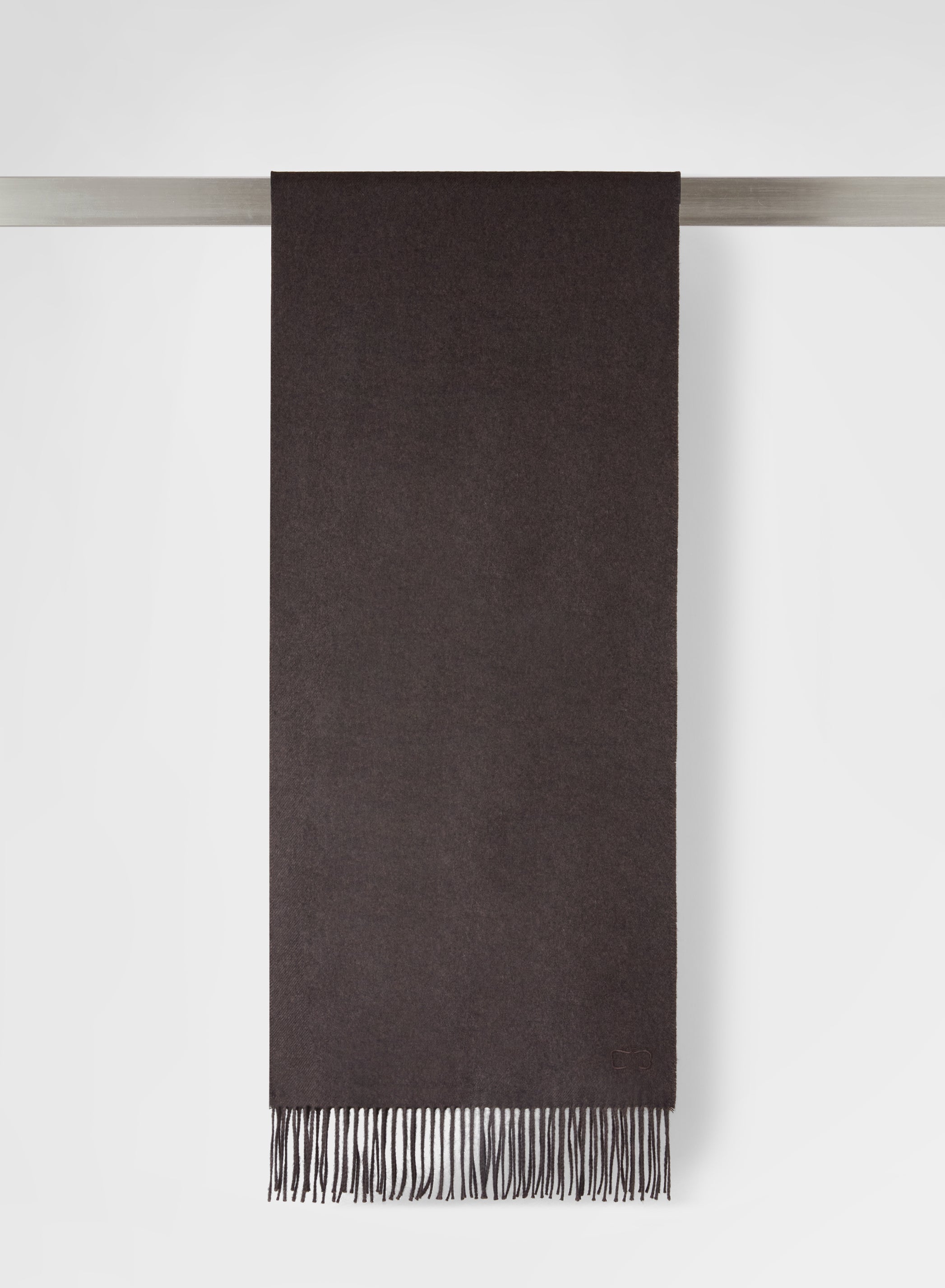 SILK CASHMERE SCARF EBONY