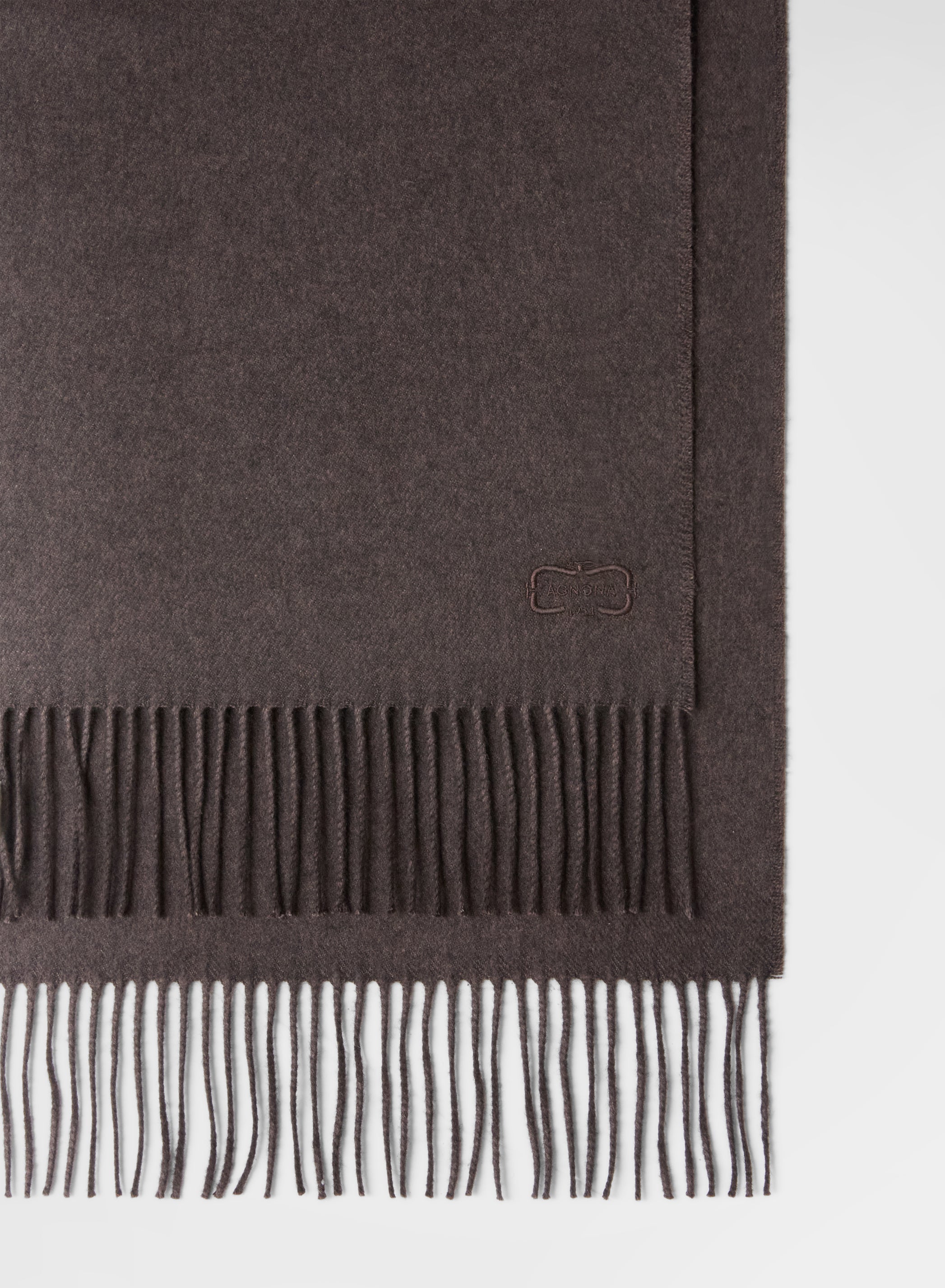 SILK CASHMERE SCARF EBONY