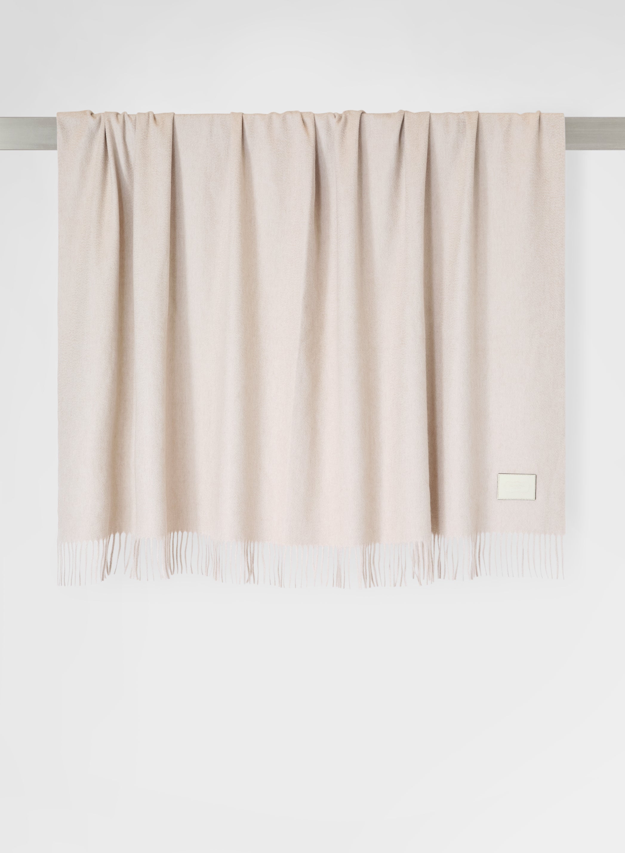 ZIBELLINATO CASHMERE PLAID LIGHT GREIGE