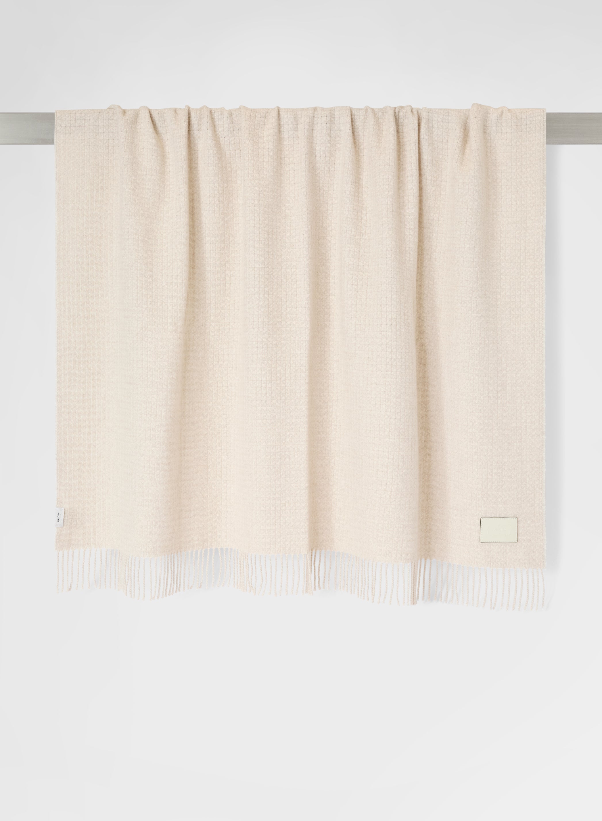TEXTURED CASHMERE PLAID KHAKI