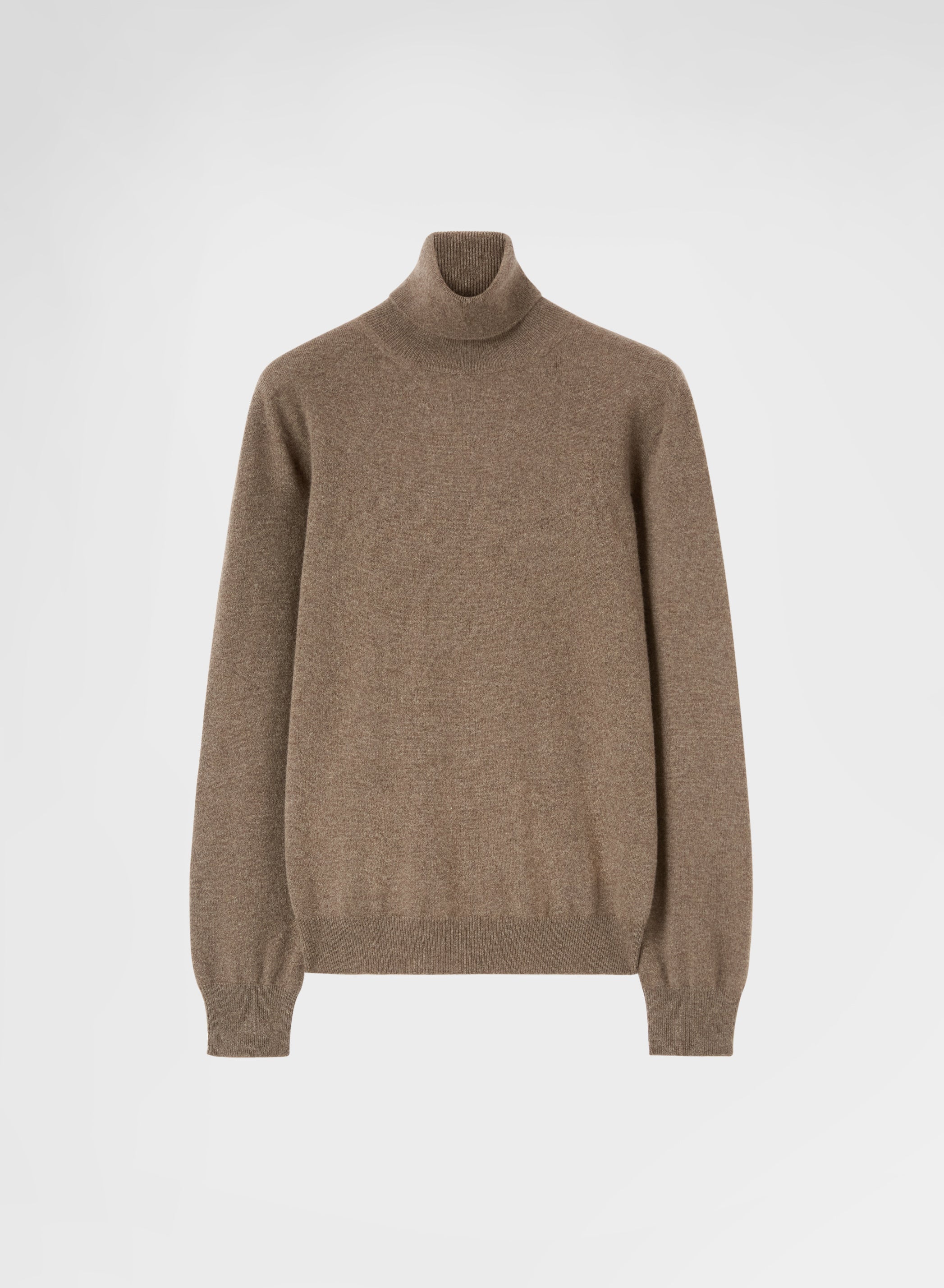 CASHMERE PLAIN KNIT TURTLENECK