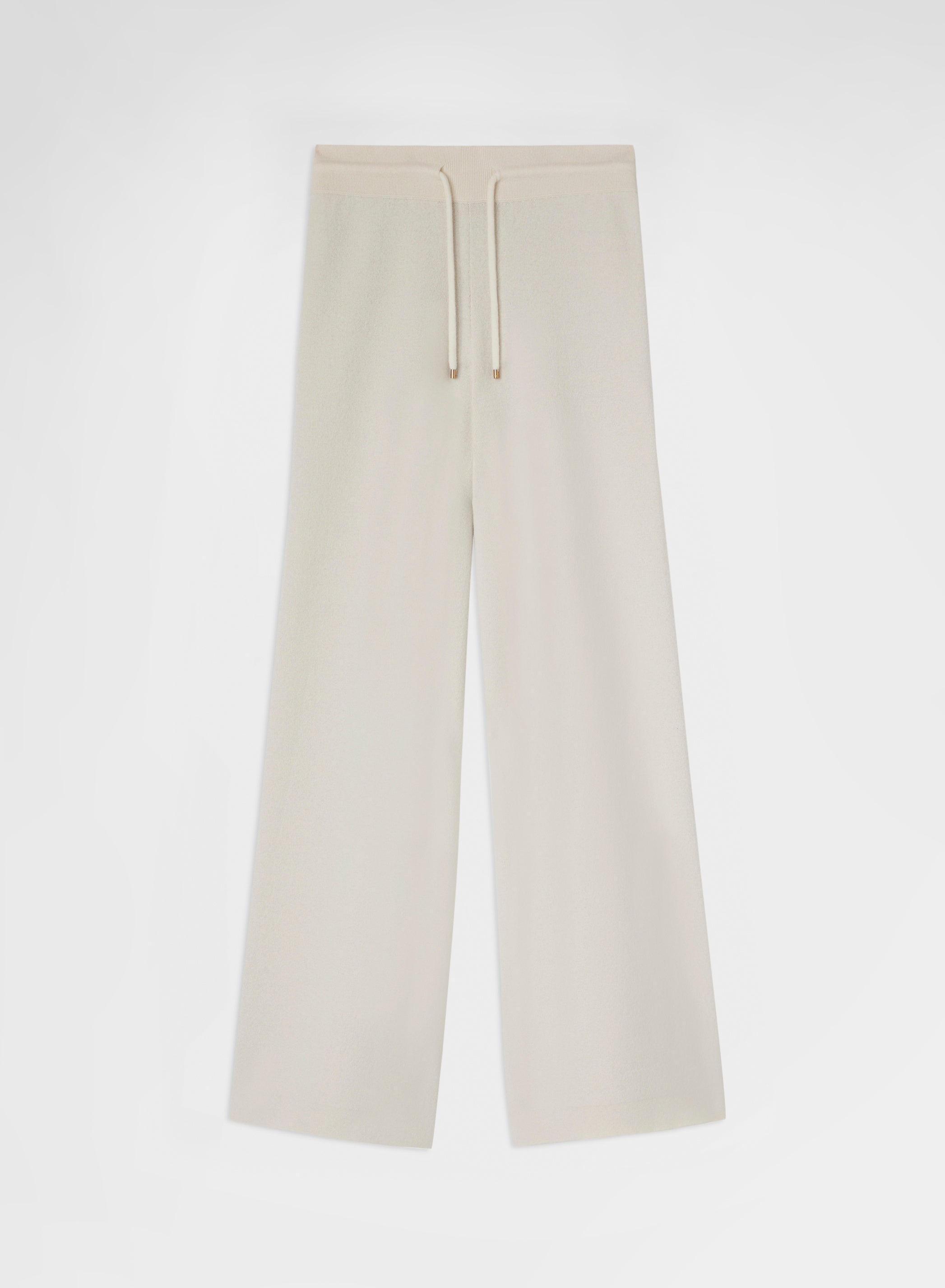 CASHMERE WOOL SILK JOGGERS WHITE