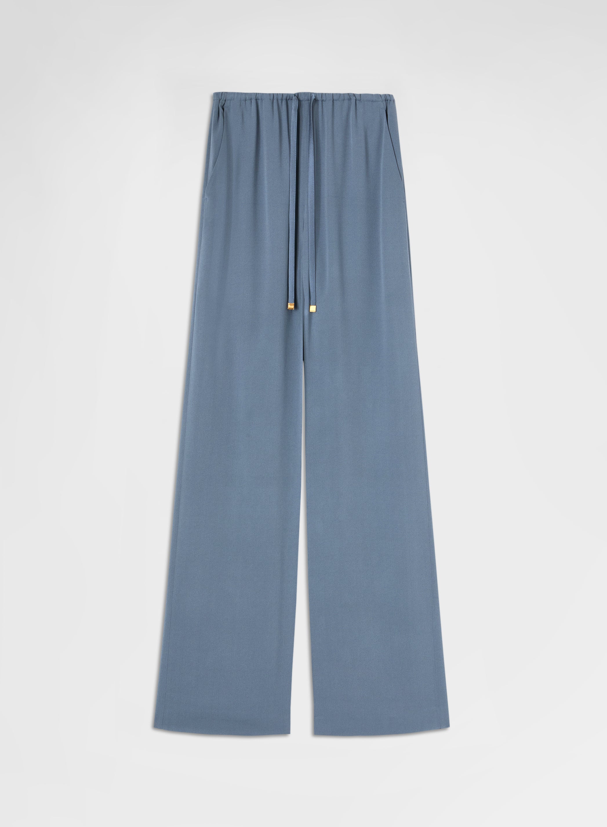 MATT SILK BLEND DRAWSTRING JOGGERS DARK POWDER