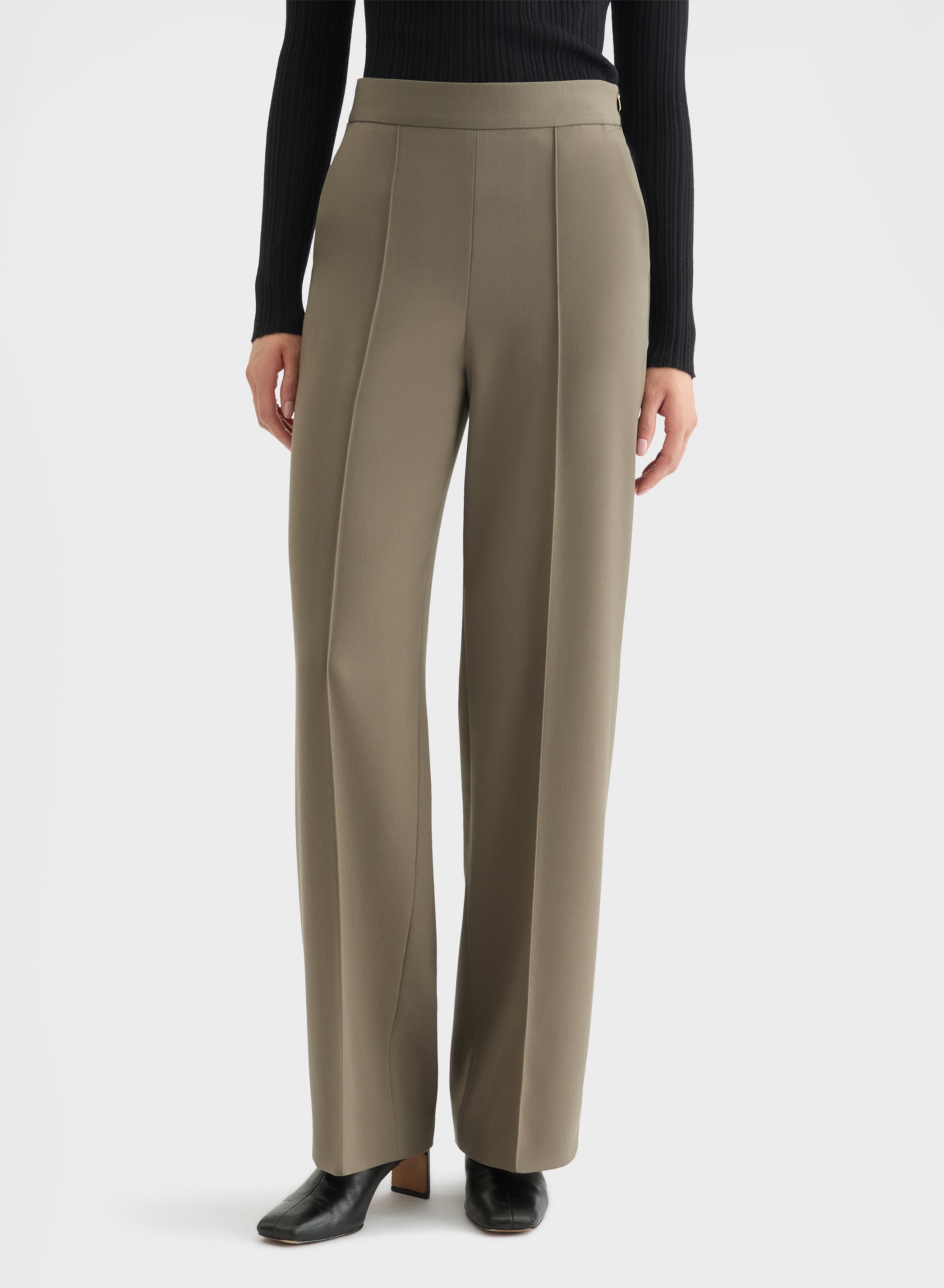 FLUID WOOL NEW YORK STRAIGHT PANTS