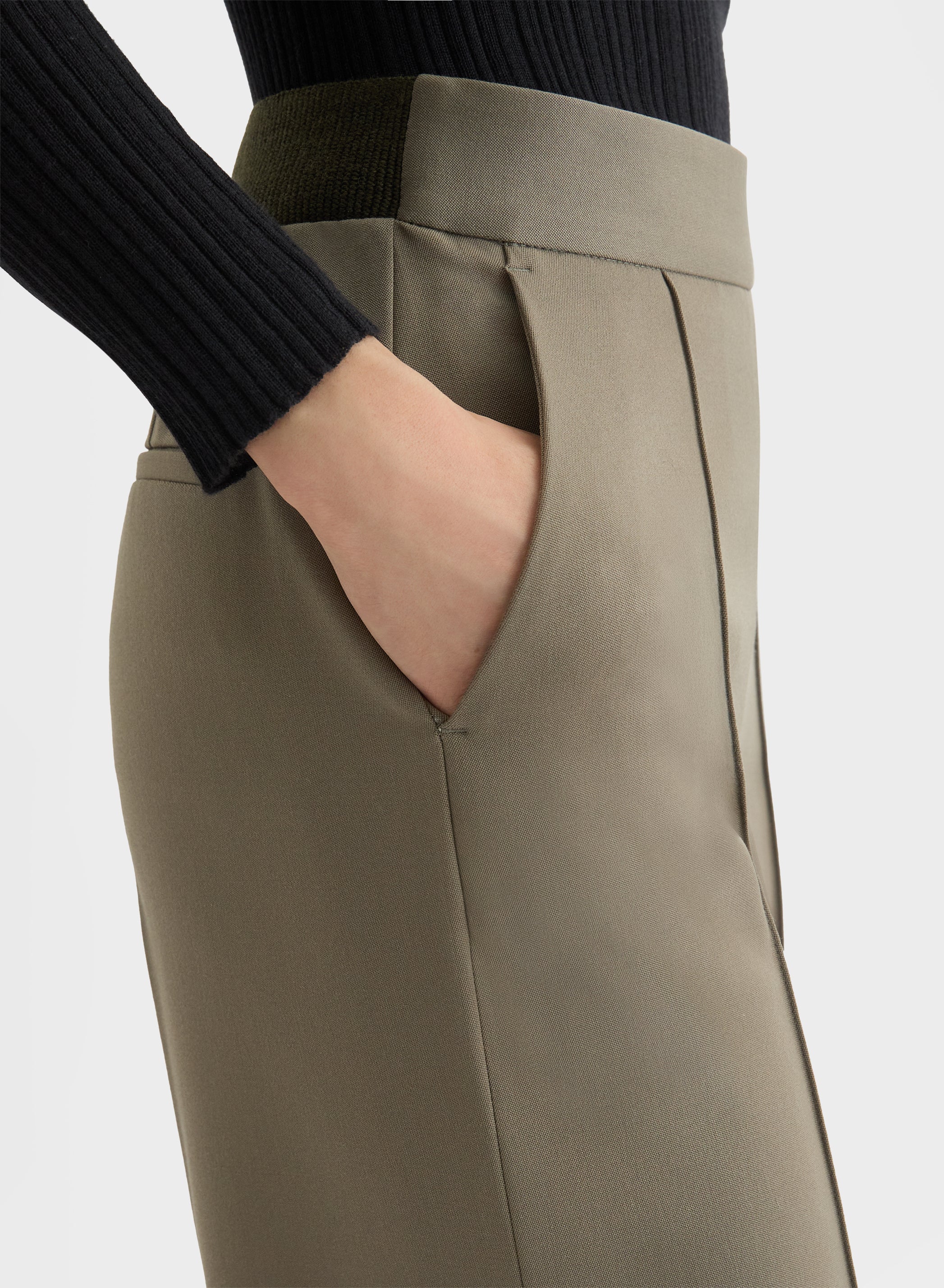 FLUID WOOL NEW YORK STRAIGHT PANTS