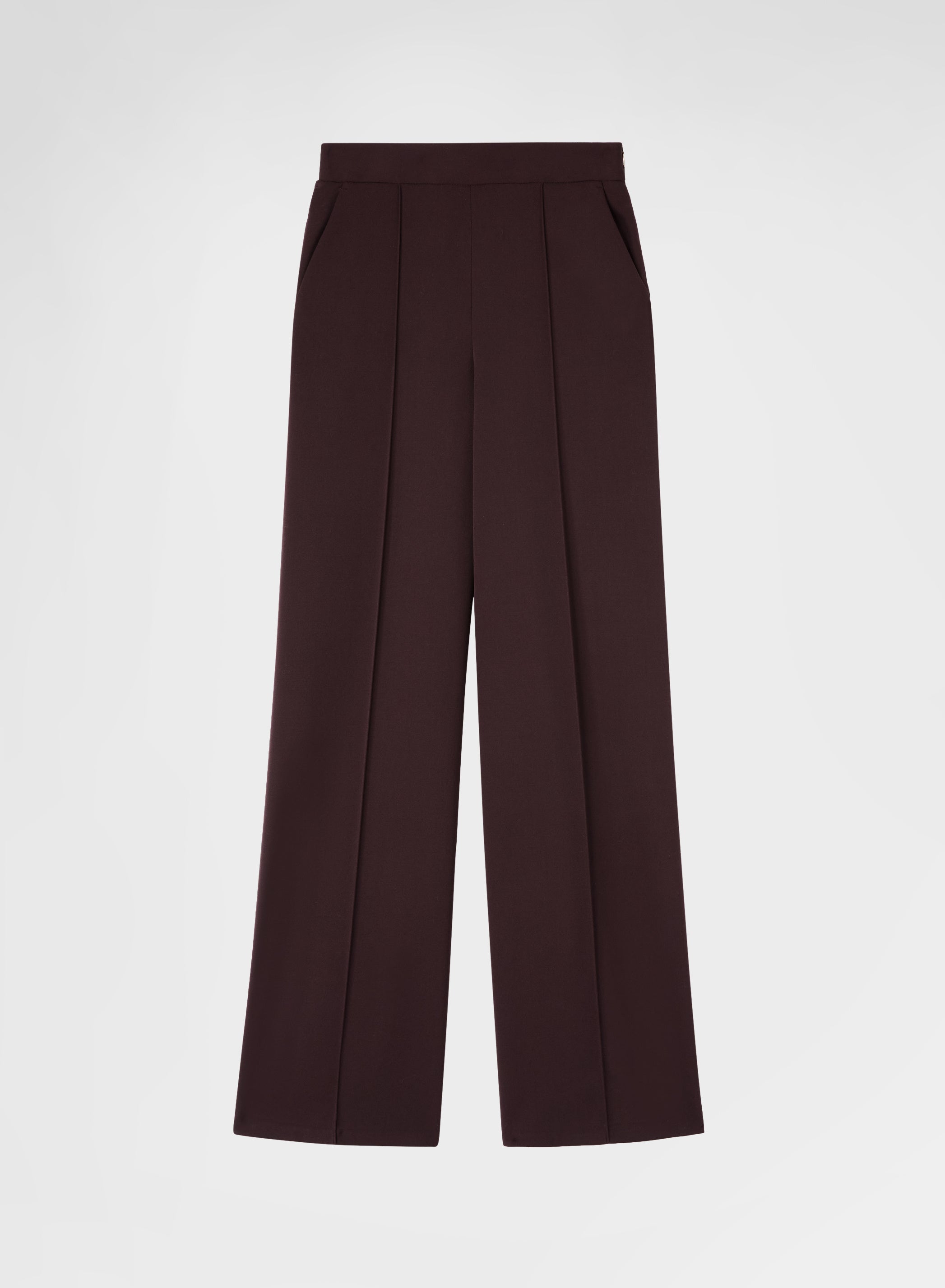 FLUID WOOL NEW YORK STRAIGHT PANTS BURGUNDY