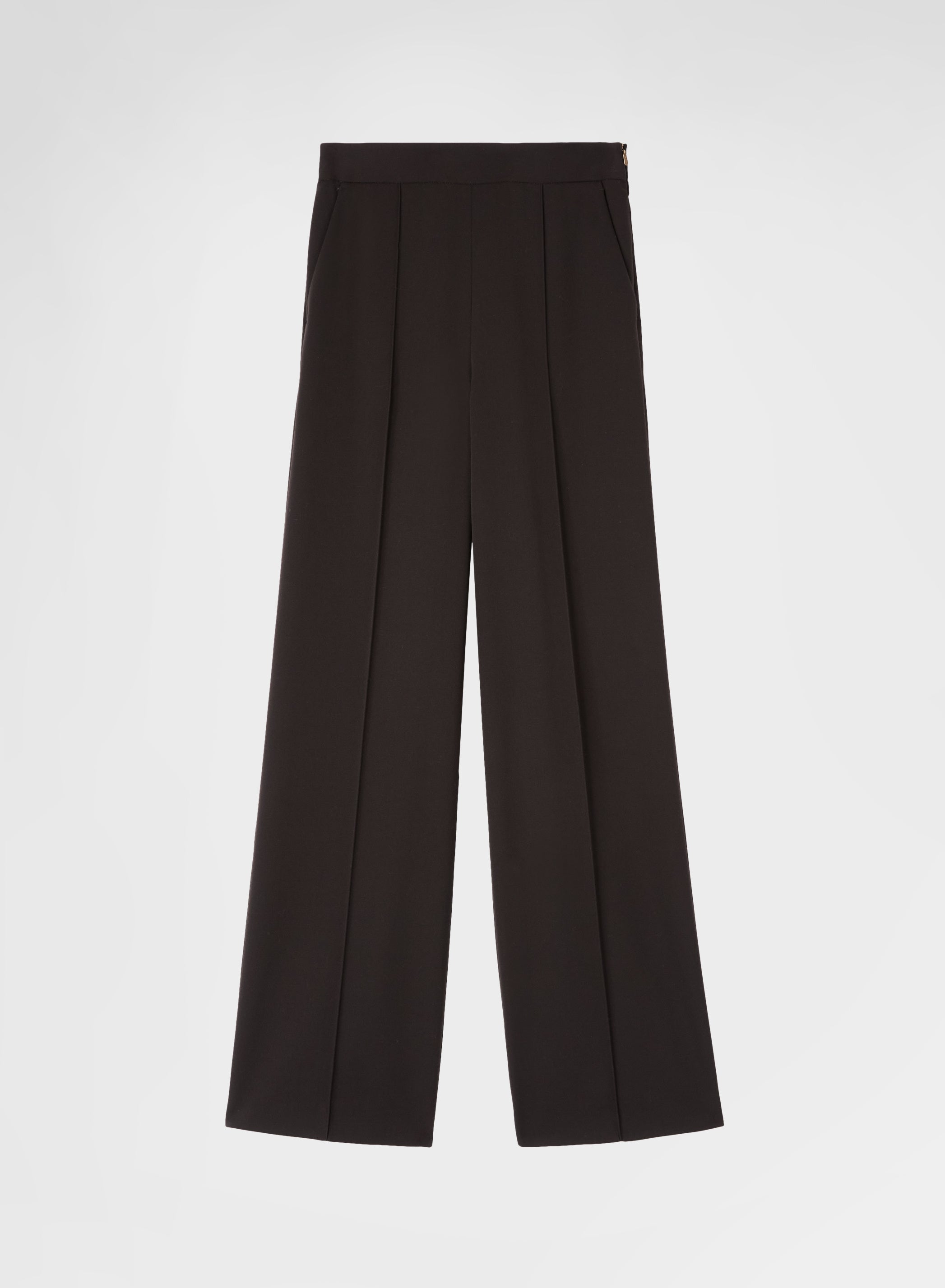 FLUID WOOL NEW YORK STRAIGHT PANTS EBONY